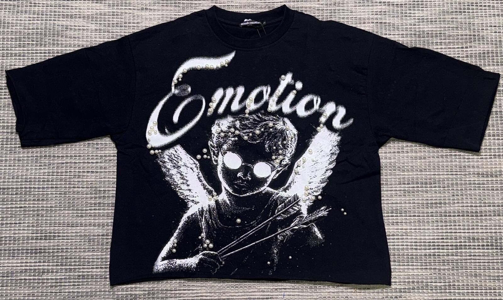 Other Mixed Emotion Black Pearl Cropped Tee Size US M / EU 48-50 / 2 - 1 Thumbnail