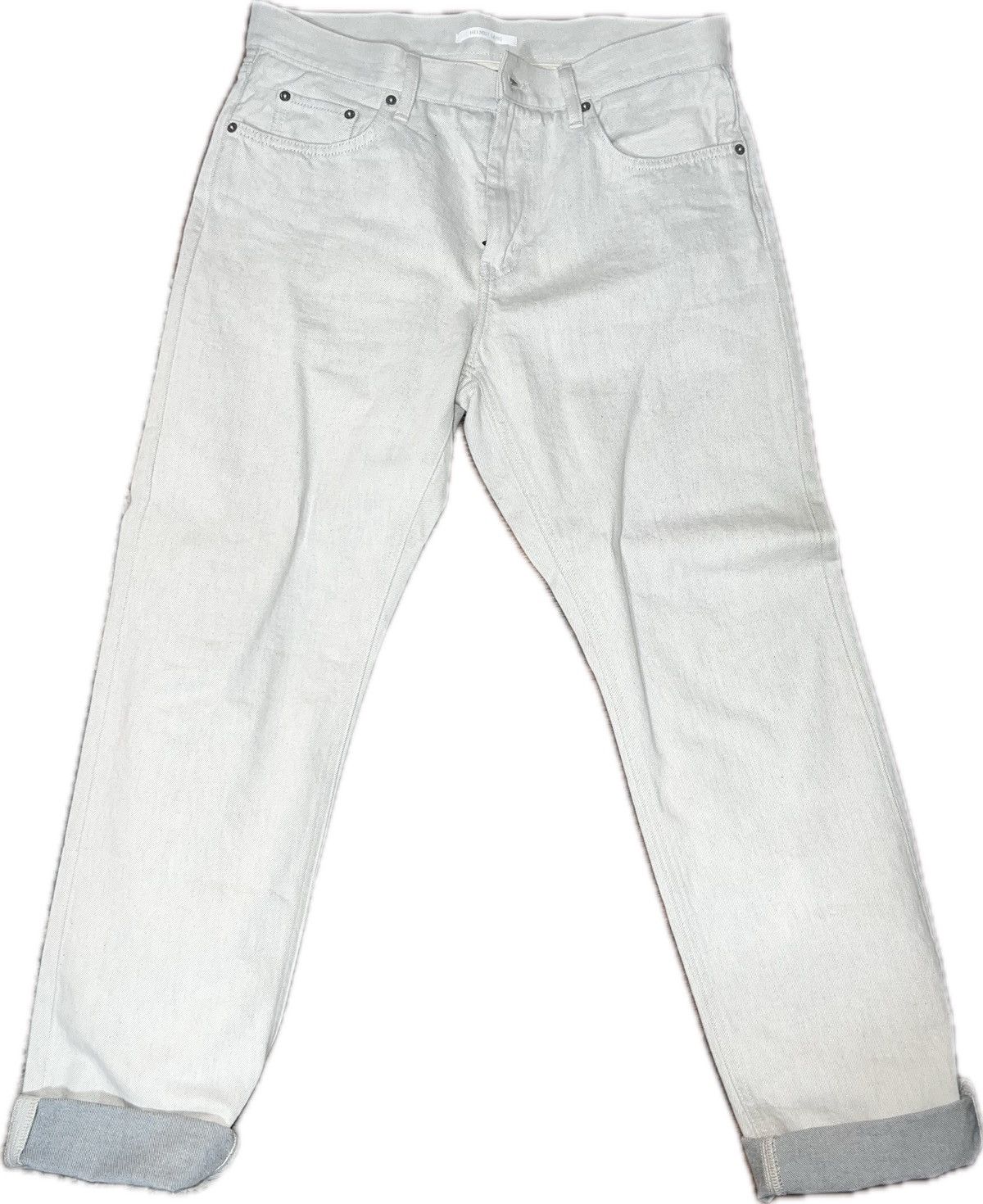 Image of Helmut Lang x Uniqlo Hemlut Lang X Uniqlo Selvedge Denim in Off White, Men's (Size 33)