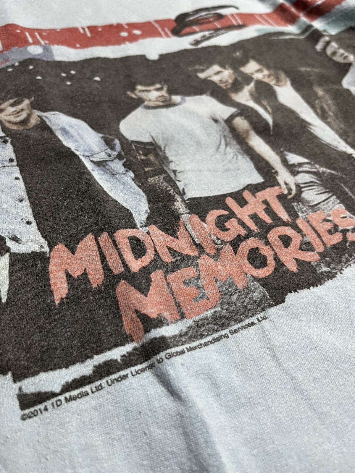 Band Tees One Direction 2014 Where We Are Euro Tour T-Shirt Light Blue Size US M / EU 48-50 / 2 - 3 Thumbnail