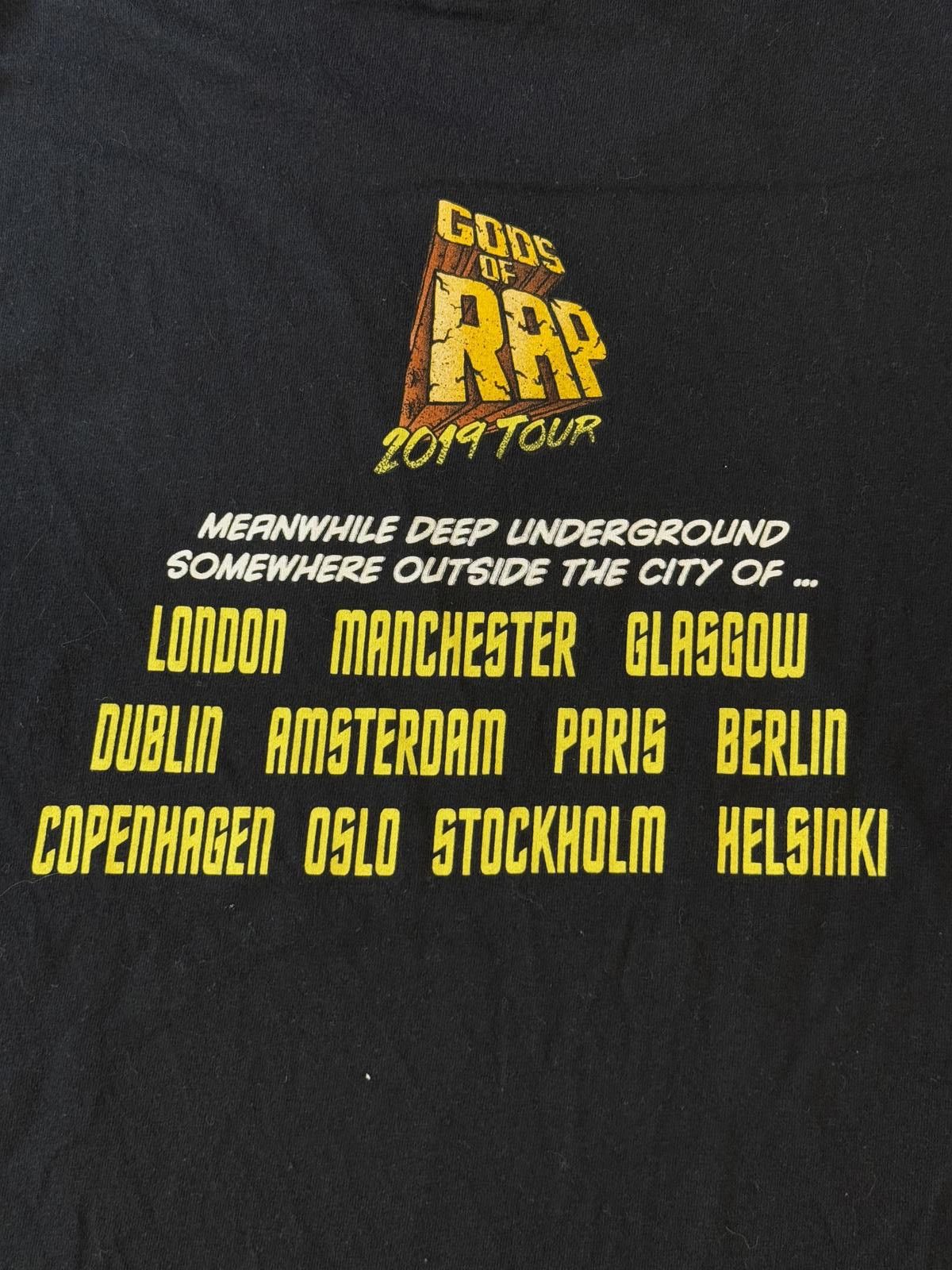 Gildan Gods of Rap T-shirt 2019 Tour Tee Wu-Tang & Public Enemy Size US S / EU 44-46 / 1 - 5 Thumbnail