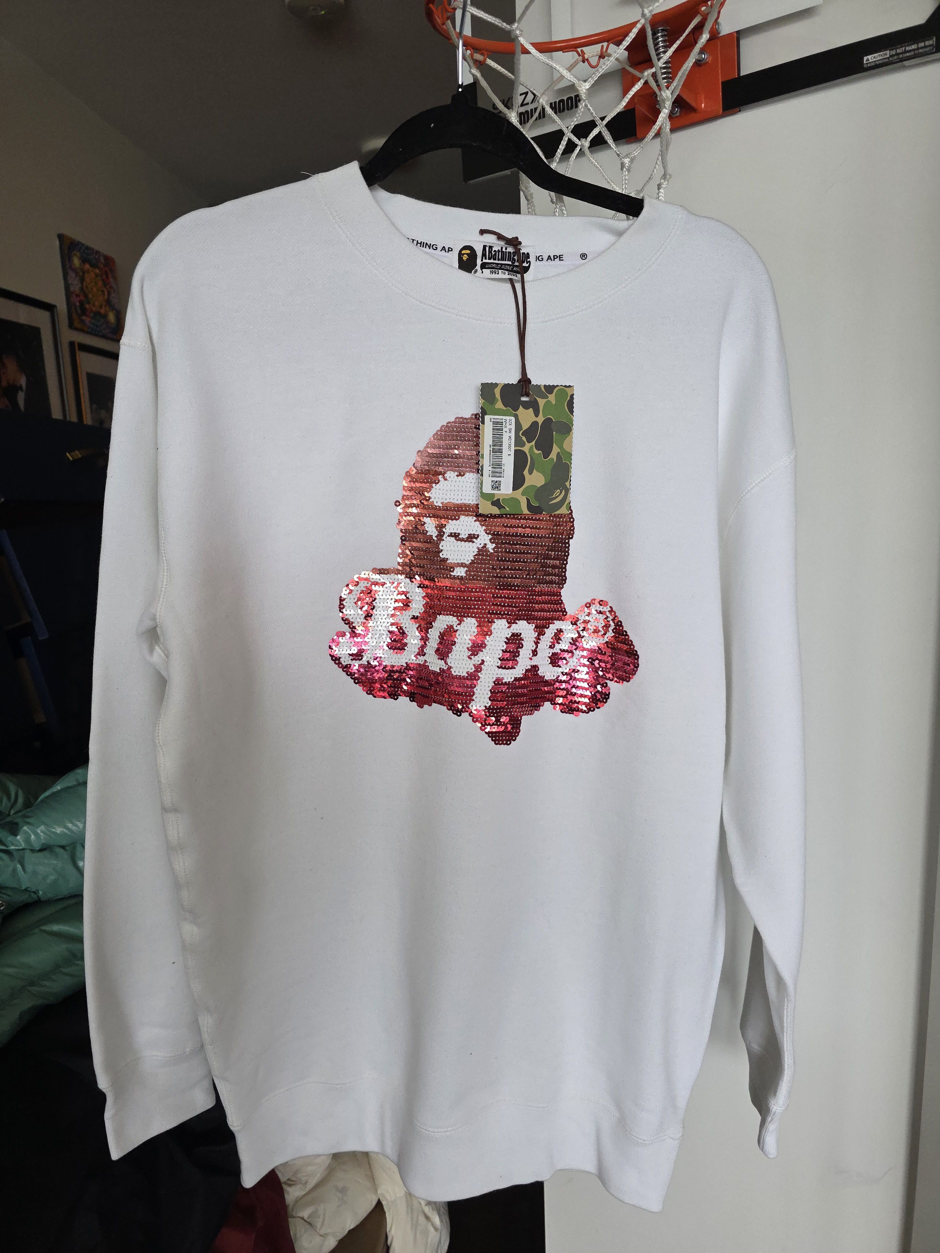 Bape Bape Sequin Crewneck Size ONE SIZE - 1 Thumbnail