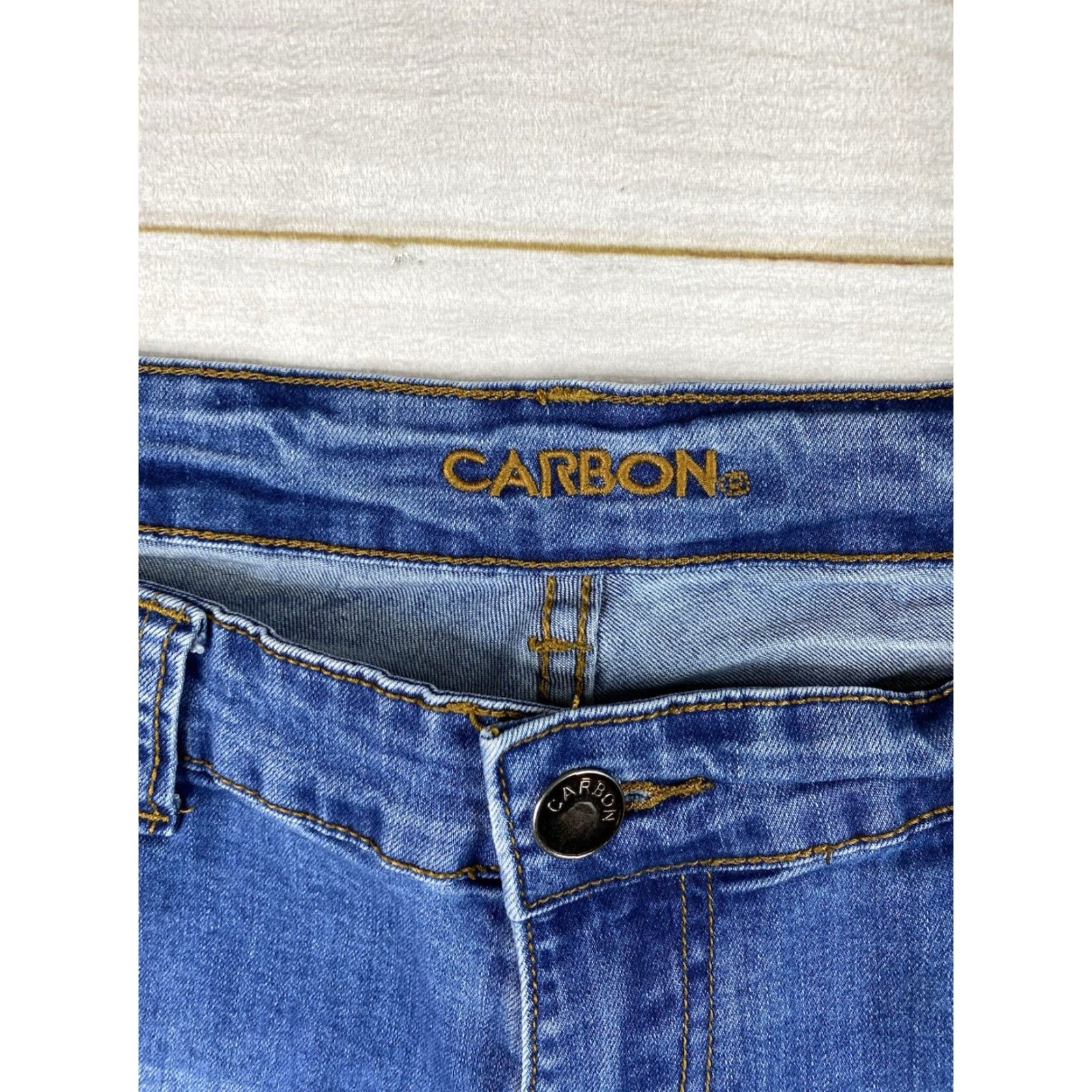 Carbon Carbon Jeans Mens 36x32 Denim Straight Jeans Blue 5-Pocket Design Relaxed Fit Modern Classic American Style Mens Size US 36 / EU 52 - 3 Thumbnail