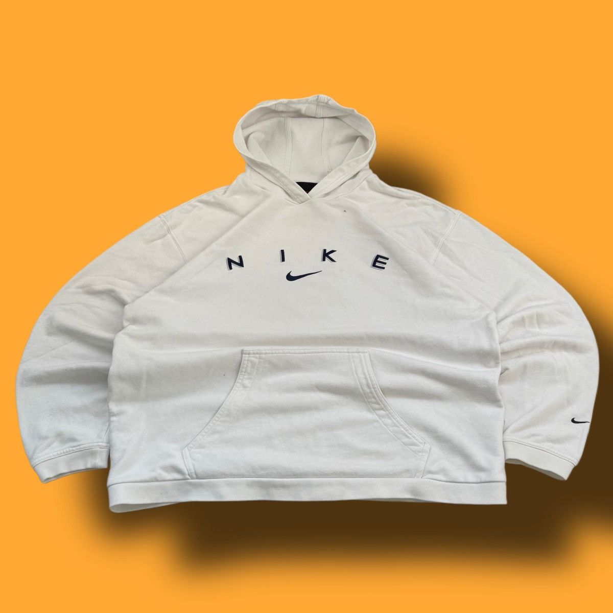 Nike × Vintage NIKE VINTAGE CENTER LOGO OVERSIZE BOXY HOODIE Size US L / EU 52-54 / 3 - 1 Thumbnail