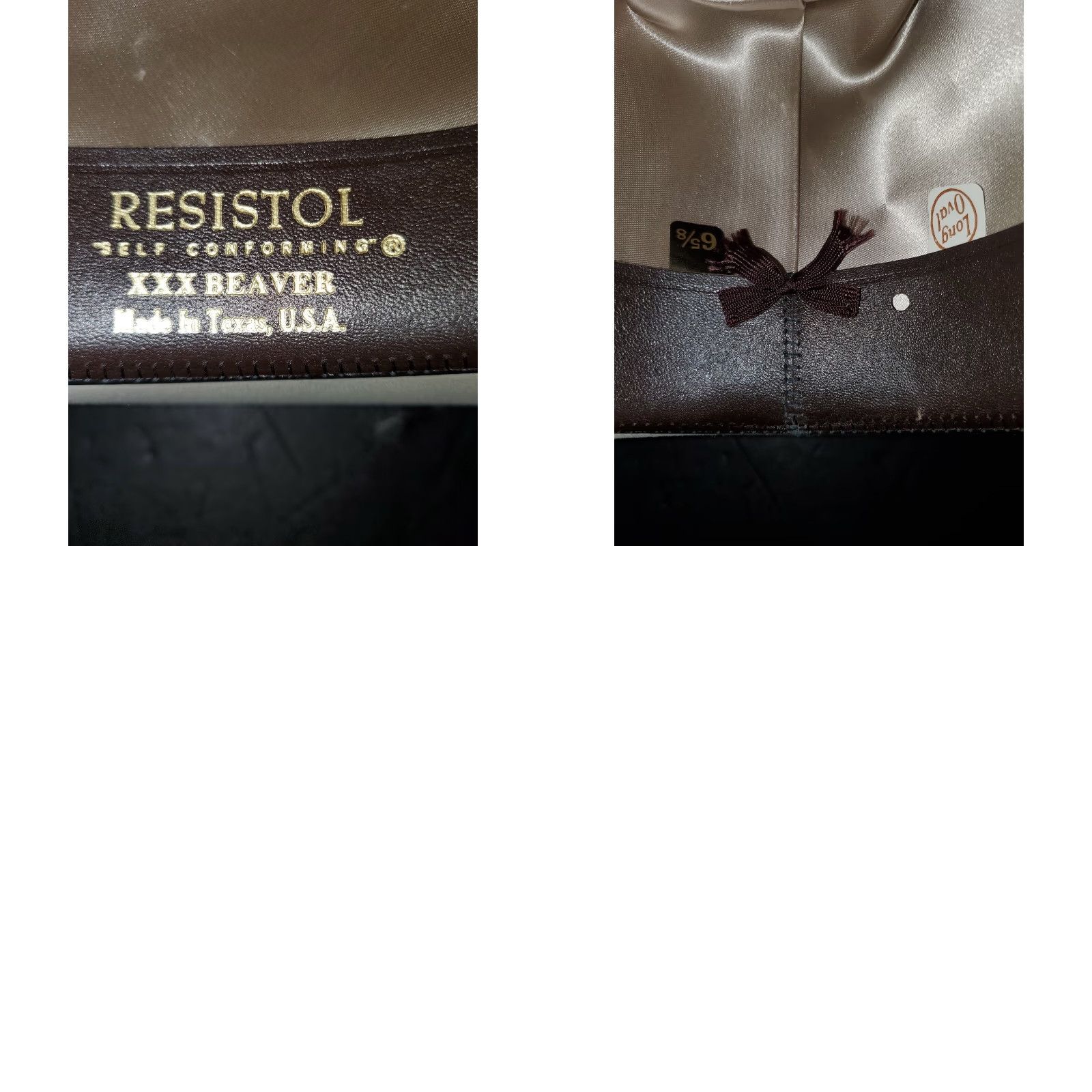 Vintage VINTAGE Resistol Cowboy Hat 3X Beaver Long Oval Ivory Size 6 5/8 Men's Western Size ONE SIZE - 9 Thumbnail