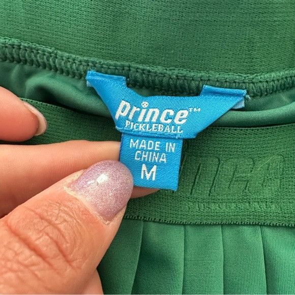 Prince Prince Pickleball Green Pleated Women's Skirt Skort Size 30" / US 8 / IT 44 - 6 Thumbnail