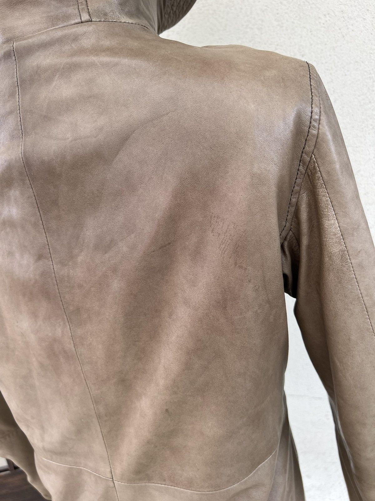 Leather 0000 Japan Patina Sheep Skin Leather Jacket Hoodie Size US M / EU 48-50 / 2 - 17 Thumbnail