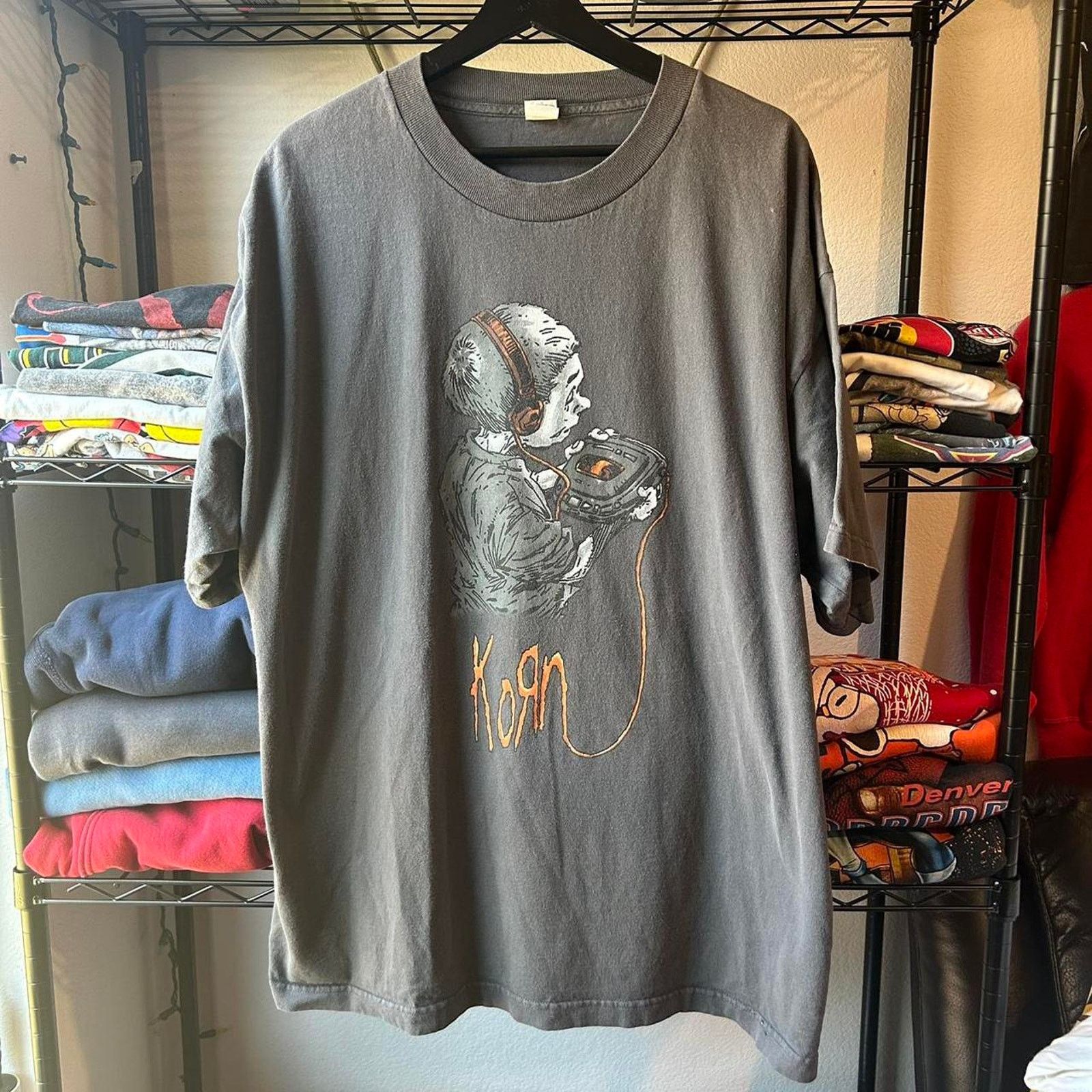 Image of Vintage 1990S Korn Follow The in Grey, Men's (Size XL)