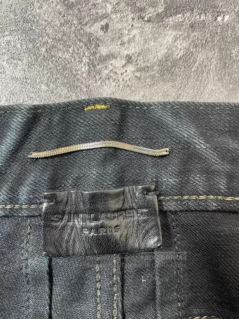 Saint Laurent Paris Saint Laurent Paris Oil Stain Ripped Destroyed Denim Pants Size US 32 / EU 48 - 5 Thumbnail