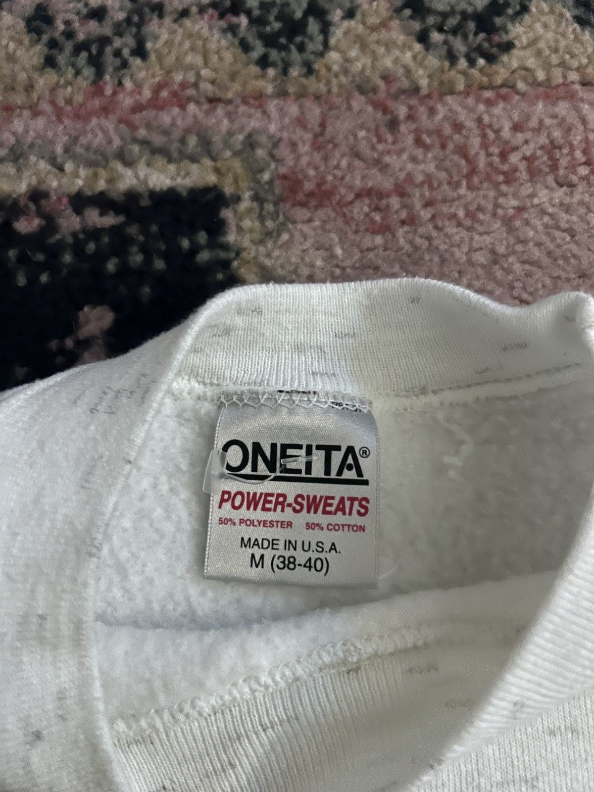 Vintage Vintage 90s Oneita Power-Sweats Night Lights Wolf Sweatshirt Size US XL / EU 56 / 4 - 3 Thumbnail