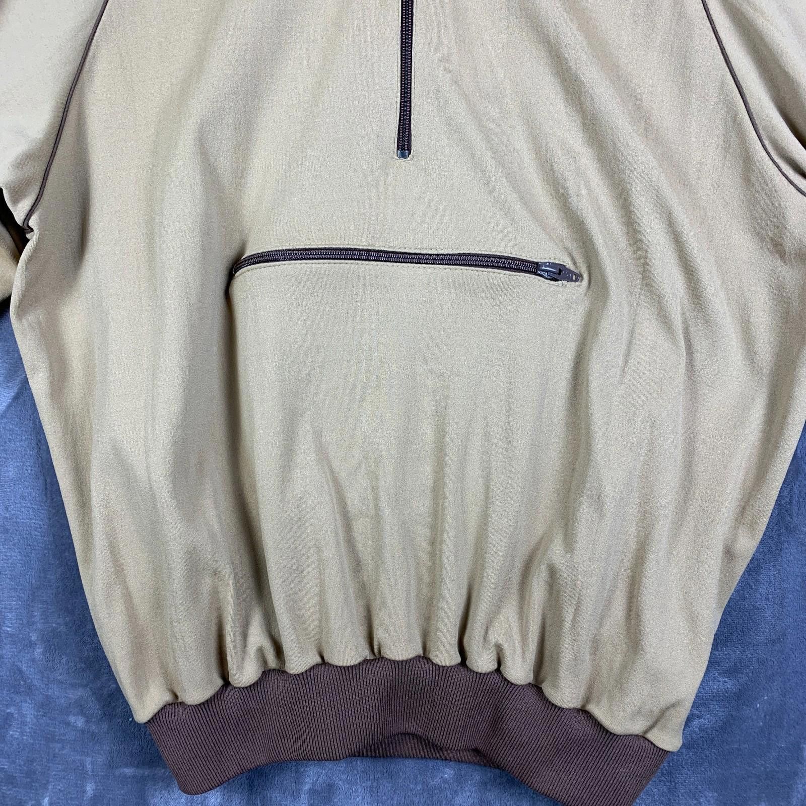 Other Vintage AFRC Pullover Quarter Zip Sweatshirt Sz XL Brown 295 Size US XL / EU 56 / 4 - 4 Thumbnail