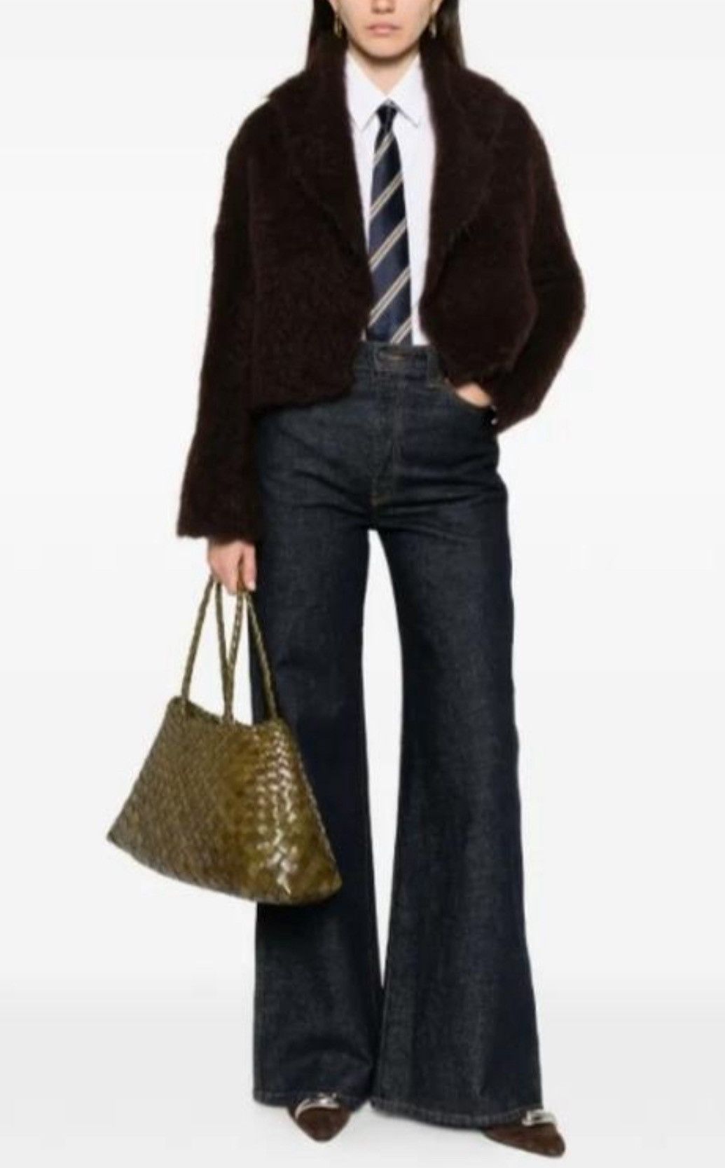 Hermes Rare Vintage 1990s Hermes Mohair Black Jacket Size S / US 4 / IT 40 - 1 Thumbnail