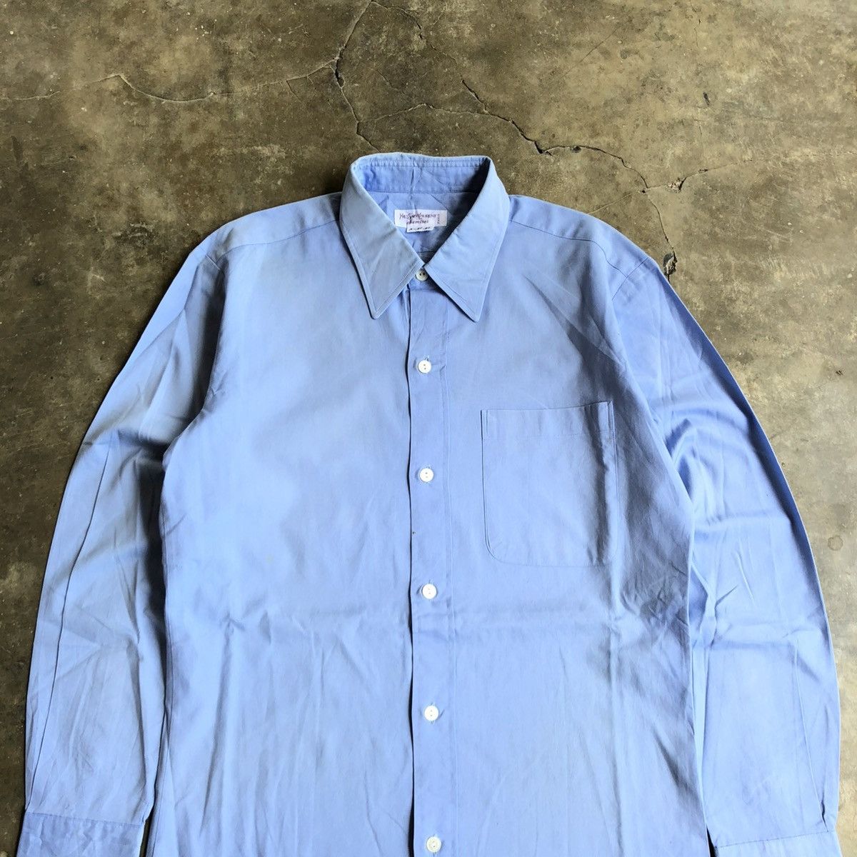 Yves Saint Laurent 1990s Yves Saint Laurent Chemises Paris Basic Shirt Blue Size US S / EU 44-46 / 1 - 2 Thumbnail