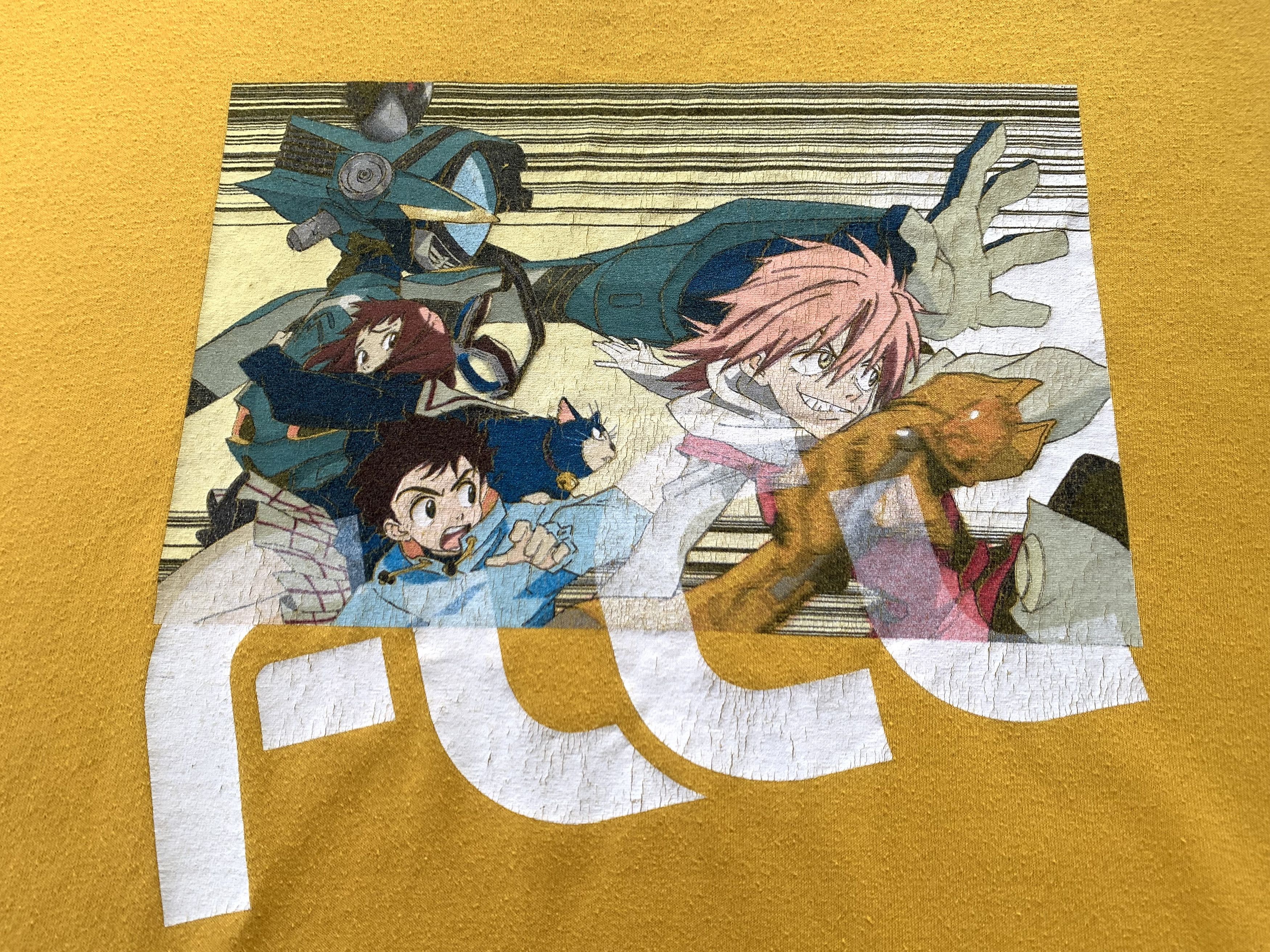 Anime × Cartoon Network FLCL Vintage Anime Fooly Cooly Promo T Shirt Size US XL / EU 56 / 4 - 5 Thumbnail
