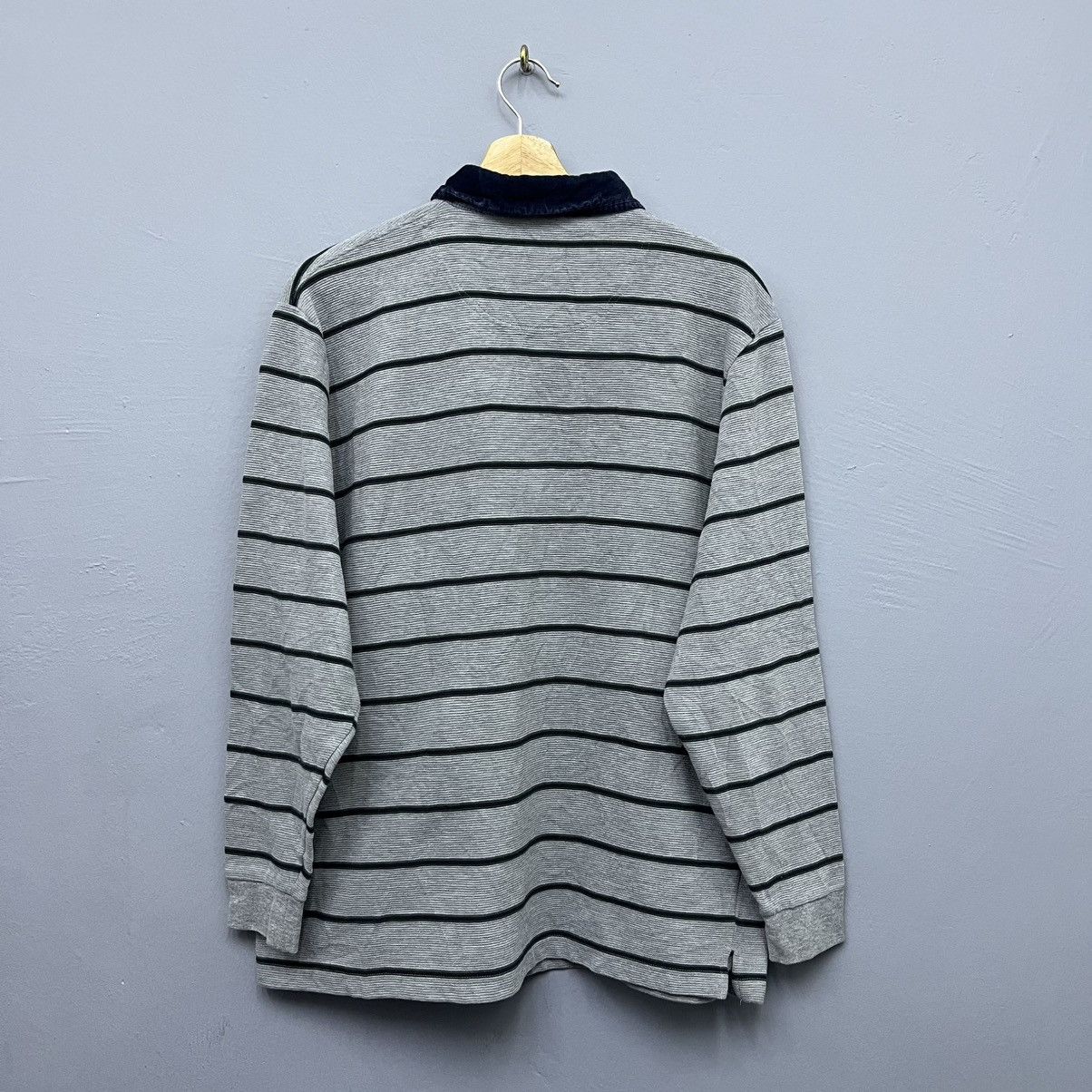 Kansai Yamamoto Kansai Yamamoto Striped Polo Rugby Shirt Size US L / EU 52-54 / 3 - 2 Thumbnail
