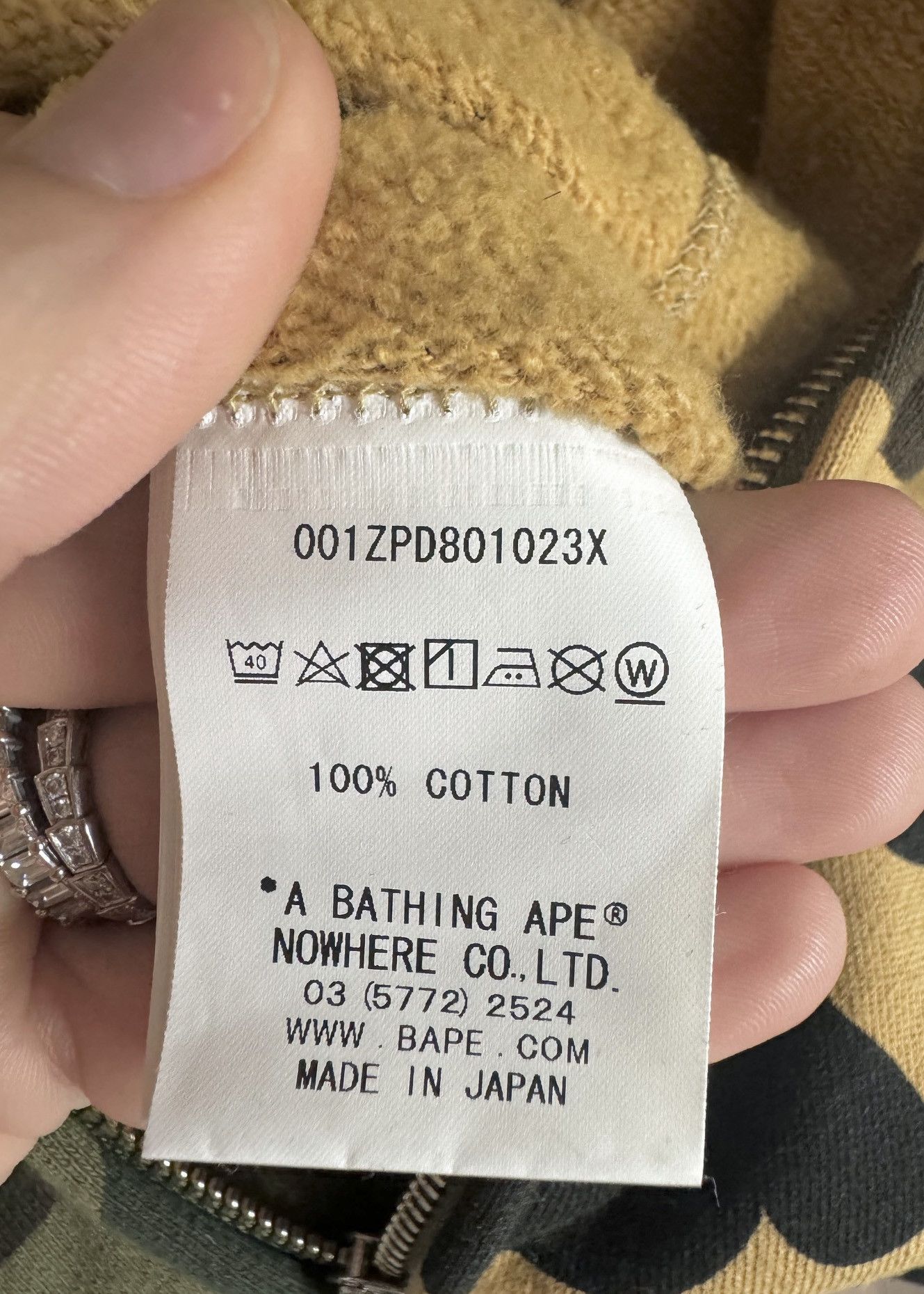 Bape Bape Beige Green Half Half Shark Hoodie Size US XL / EU 56 / 4 - 12 Thumbnail