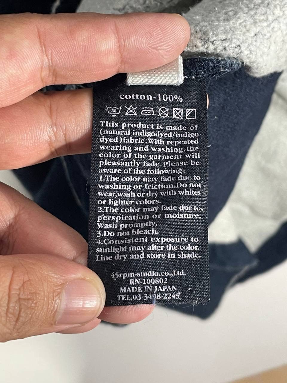 45rpm 45 rpm indigo style sweatshirt jumper Size US XL / EU 56 / 4 - 7 Thumbnail