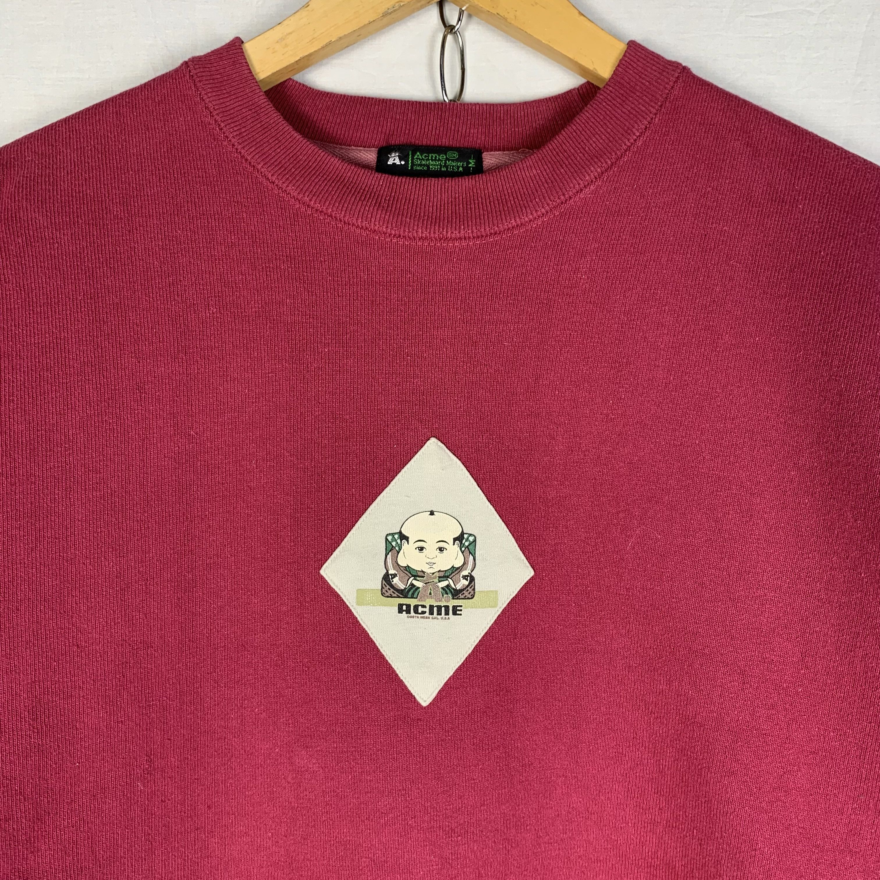 Vintage Acme Clothing Skateboards Heavyweight Sweatshirt Size US M / EU 48-50 / 2 - 2 Thumbnail