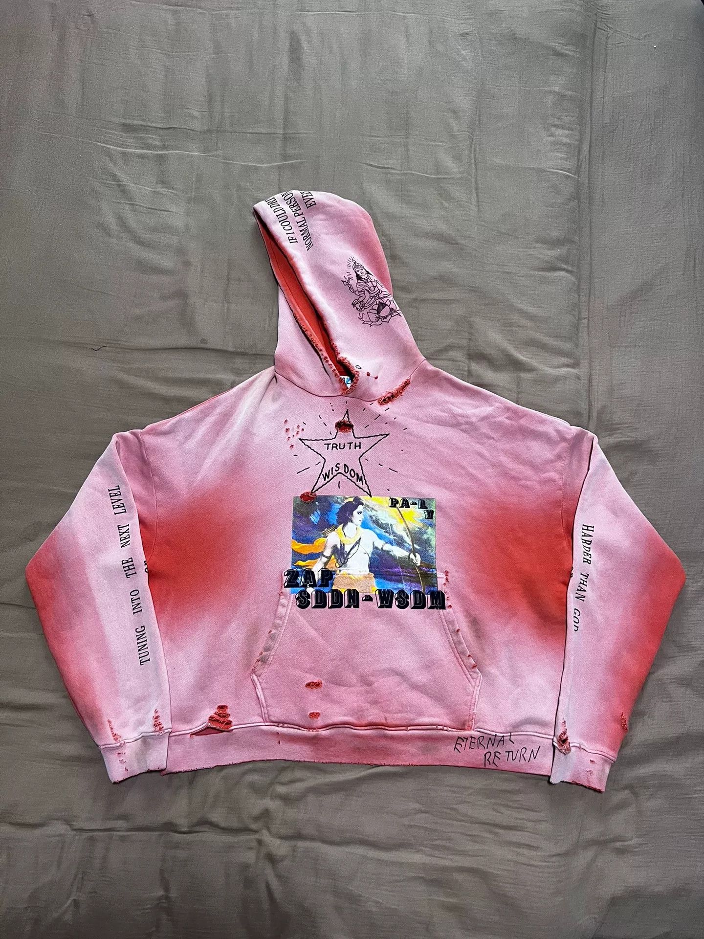 Paly Hollywood Zanucks Zip Up Hooded Sweatshirt Blue Multi | Grailed