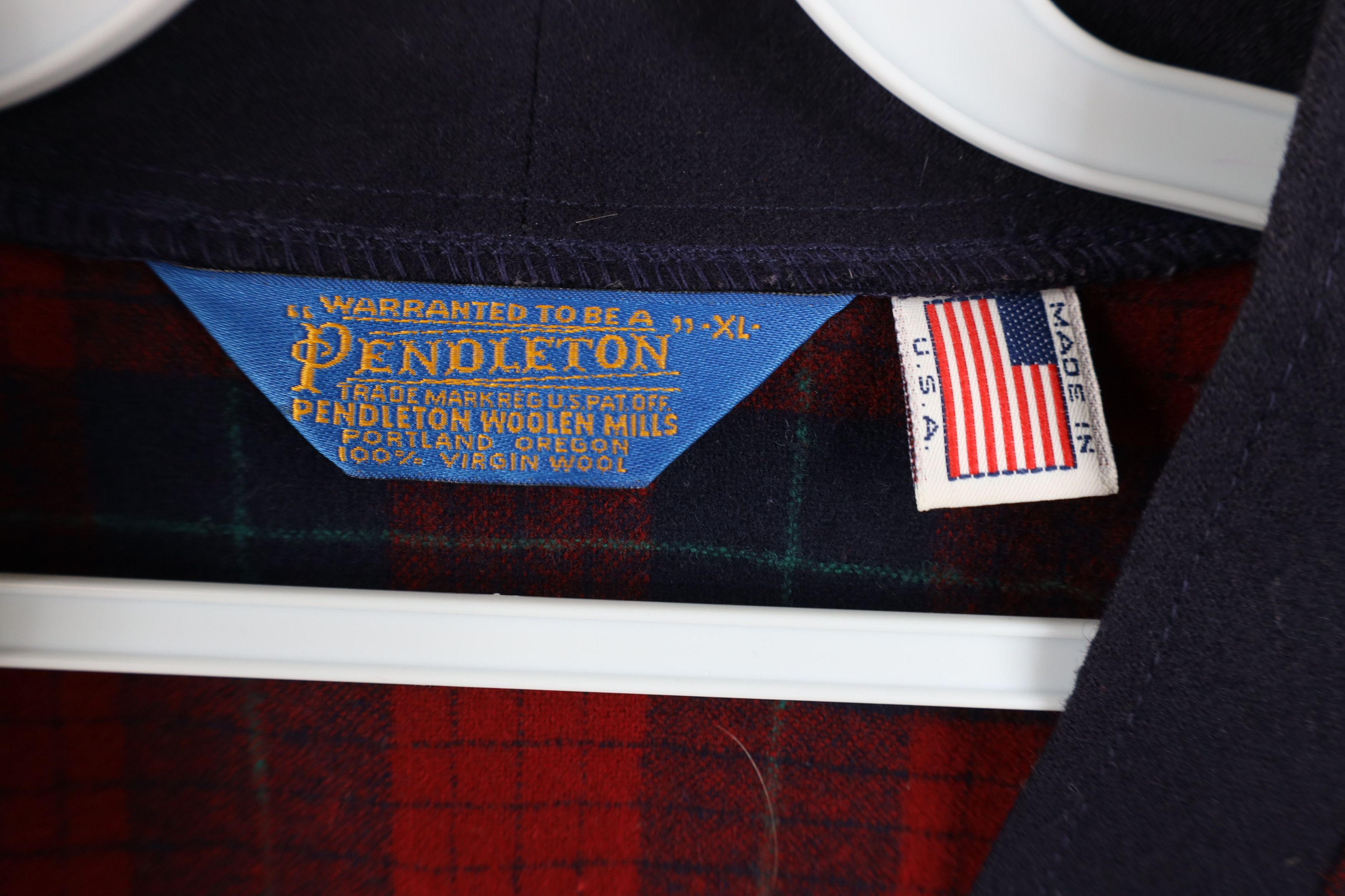Pendleton Vintage 70s Pendleton Virgin Wool Cardigan Sweater Plaid USA Size US XL / EU 56 / 4 - 8 Thumbnail