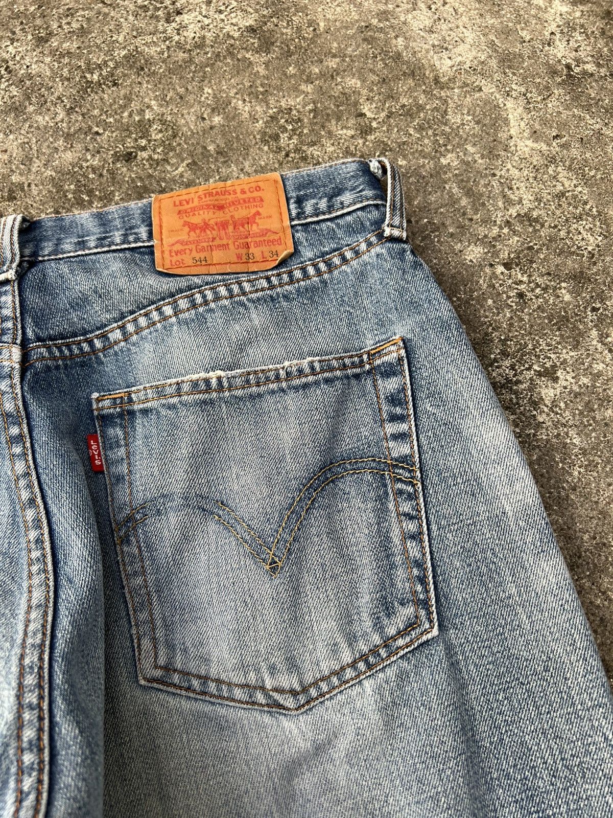 Levi's Vintage Levis 544 Distressed Baggy Jean Size US 32 / EU 48 - 20 Thumbnail
