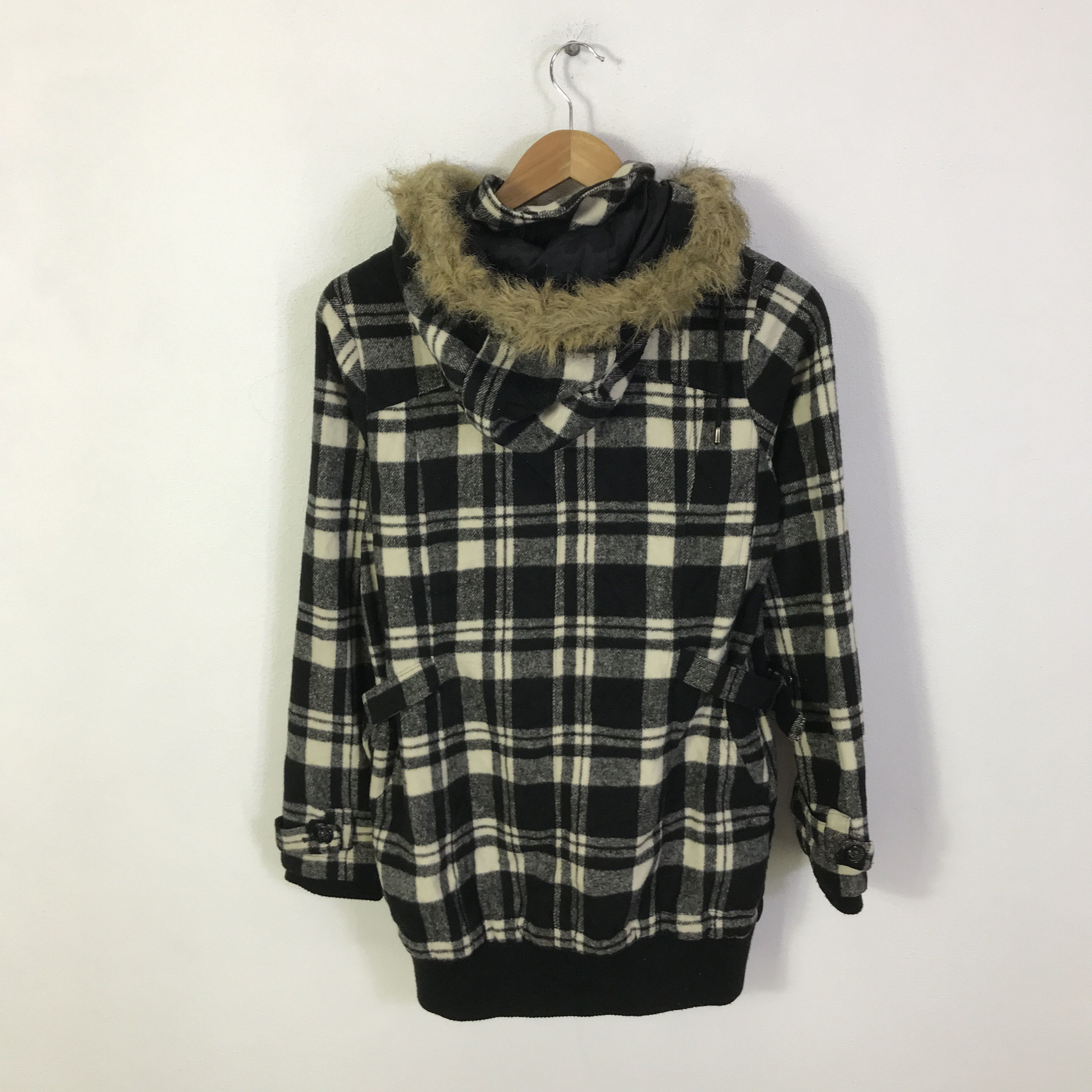 Japanese Brand Fur Hoodie made in heaven Punk Wool jacket K96B6 Size US M / EU 48-50 / 2 - 3 Thumbnail