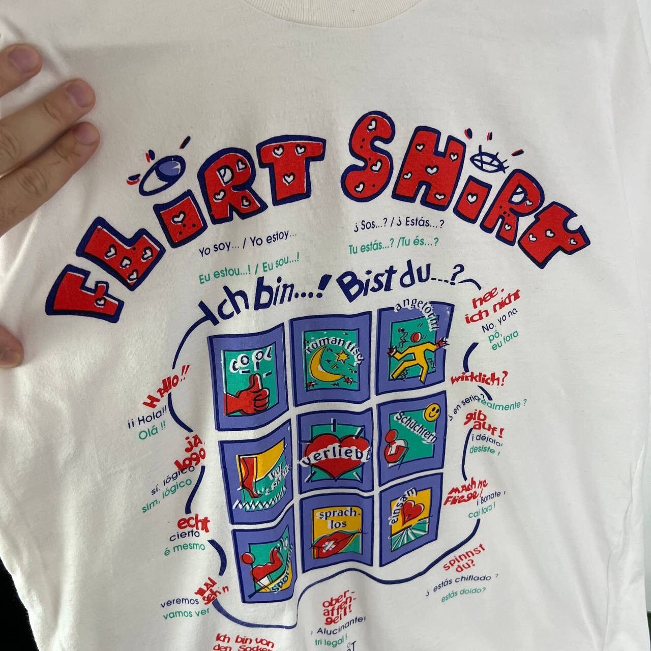 Vintage 90s Vintage Flirt Shiry Humor Tee Rare Crazy Size US M / EU 48-50 / 2 - 3 Thumbnail