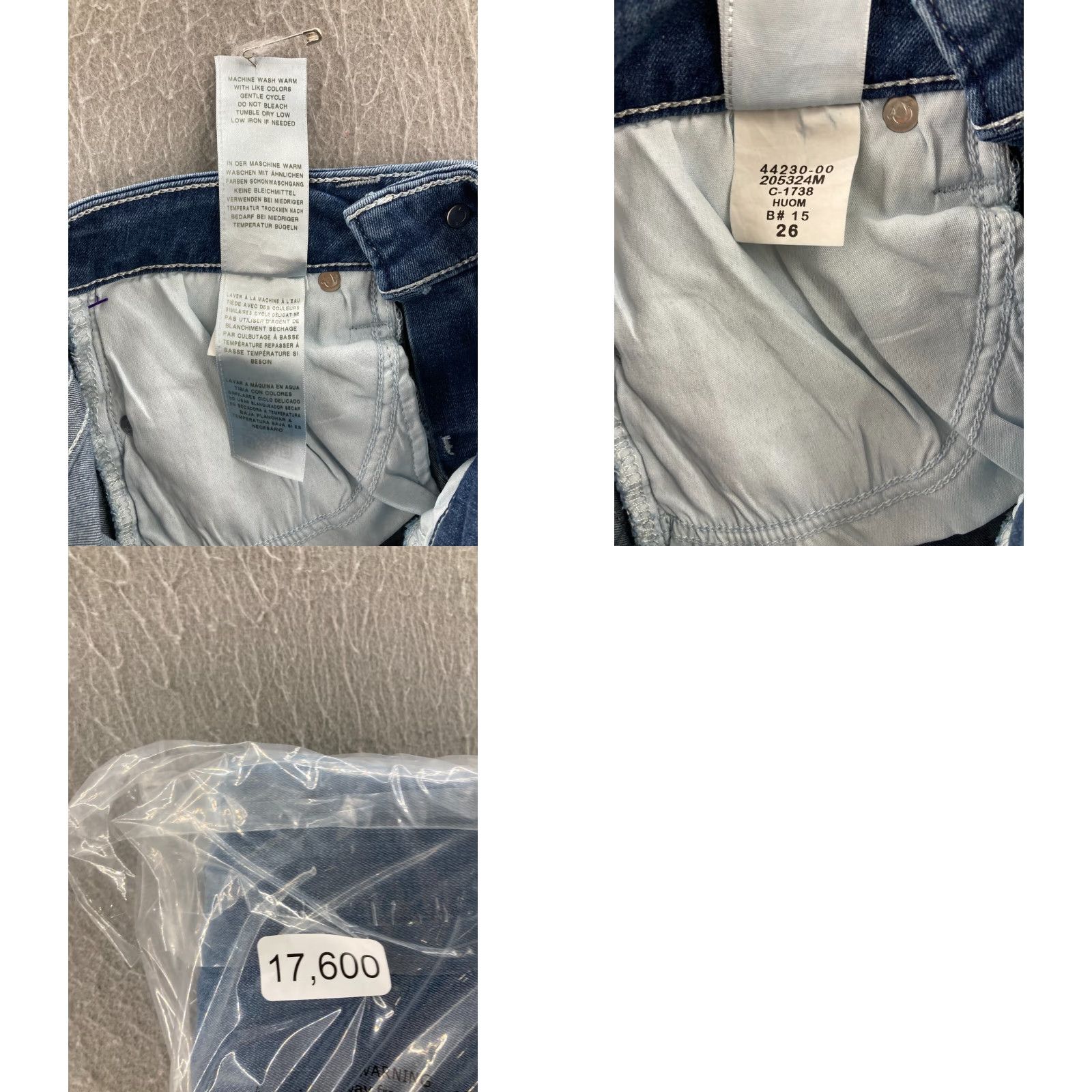 True Religion True Religion Jeans Womens 26 Mid Rise Super Skinny Jennie Raw Hem Blue Denim 5-Pocket Design Size 26" / US 2 / IT 38 - 9 Thumbnail