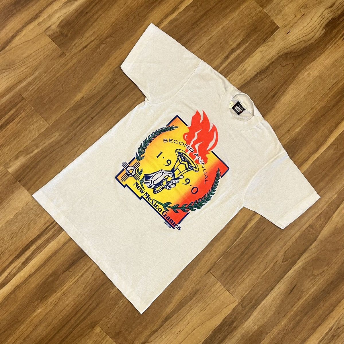 Vintage Vintage Second Annual 1990 New Mexico Games Tee Size US M / EU 48-50 / 2 - 2 Thumbnail