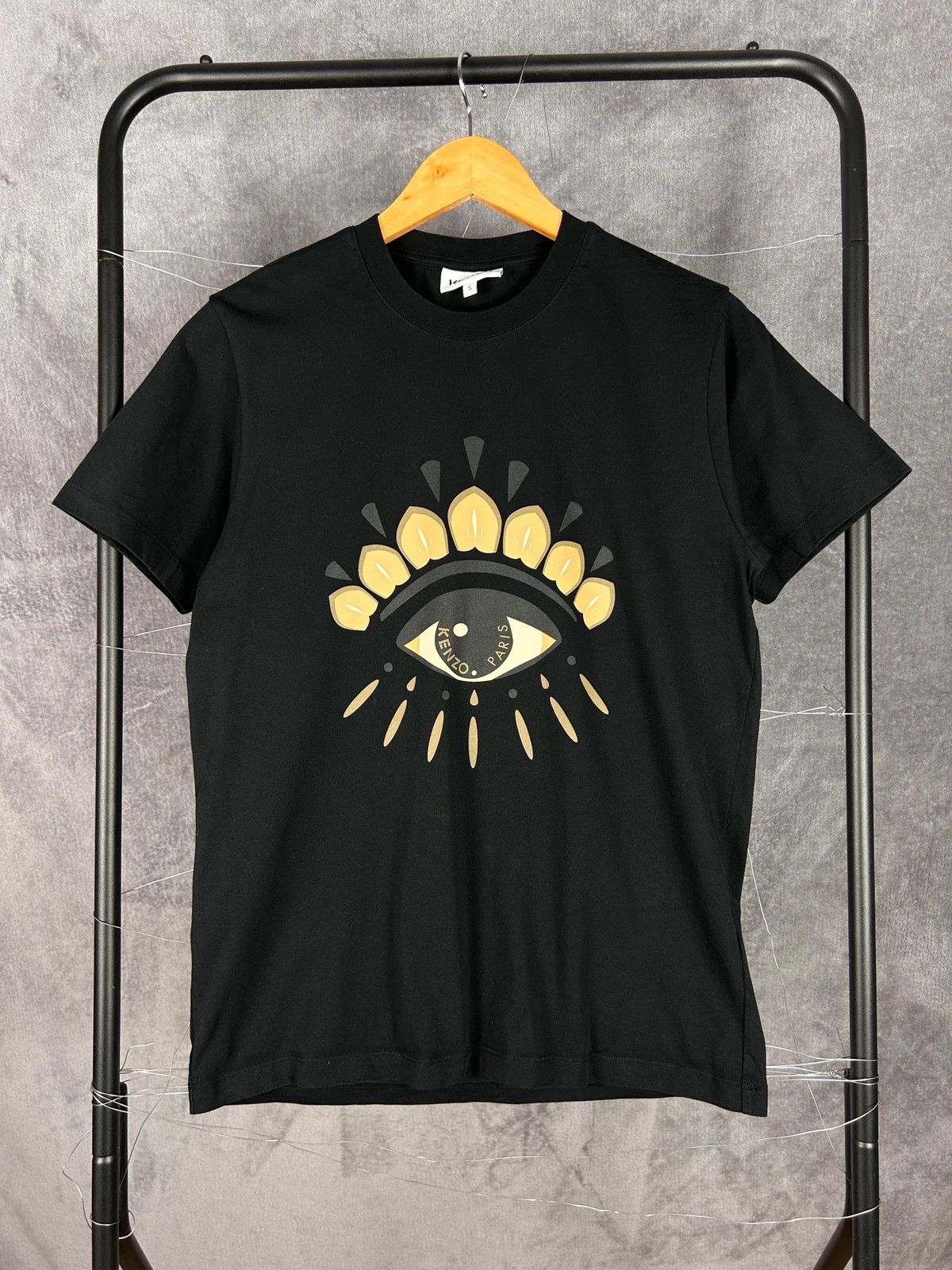 Designer × Kenzo Kenzo Paris eye t shirt big logo print spellout tee black Size US S / EU 44-46 / 1 - 1 Thumbnail