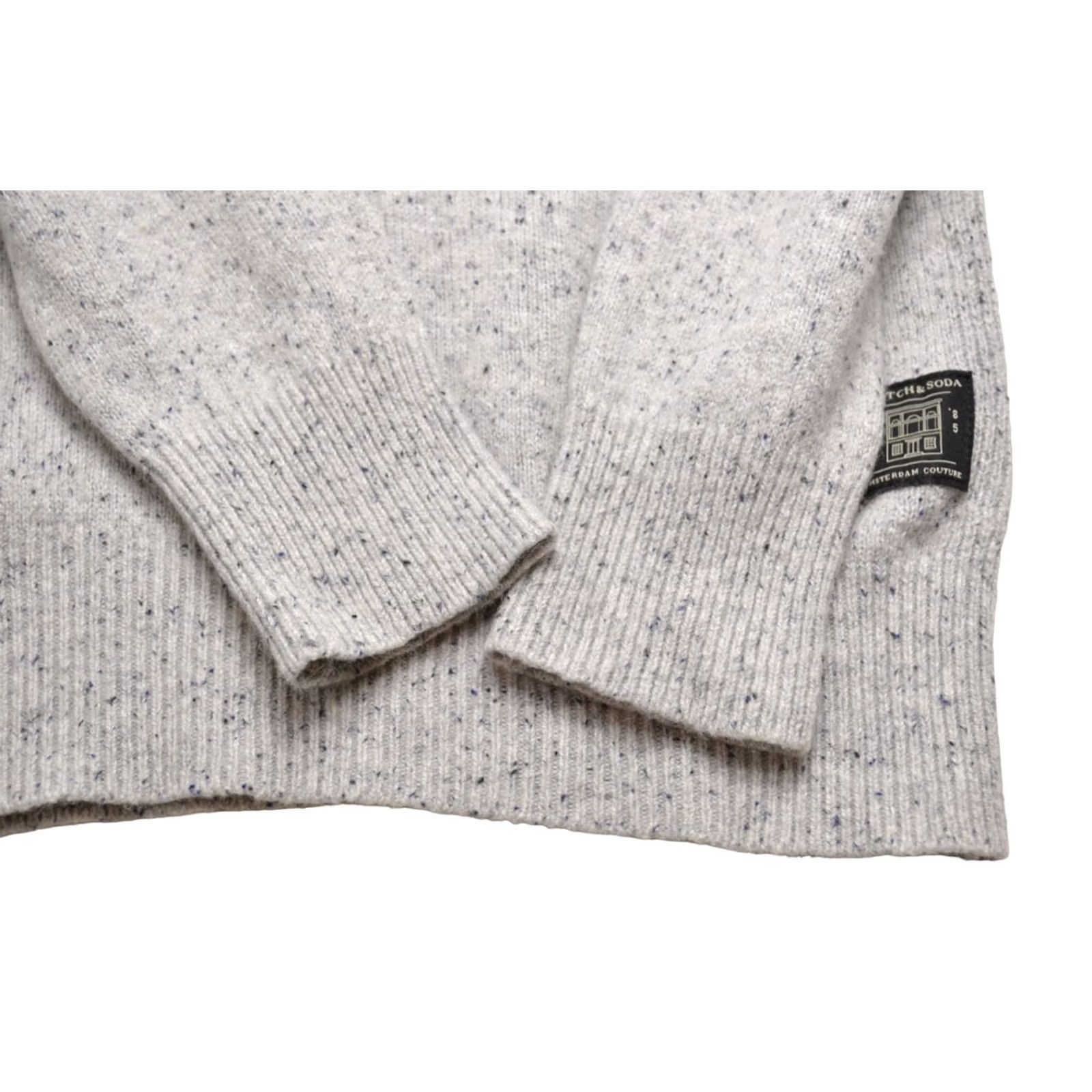 Scotch & Soda SCOTCH & SODA Jumper Men M Grey Wool Blend Pattern Stretch Knit Pullover Long Sleeve Size US M / EU 48-50 / 2 - 6 Thumbnail