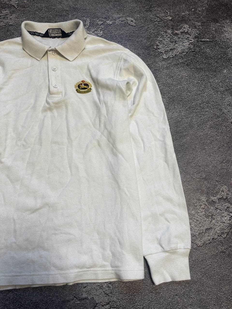 Burberry × Vintage Vintage Burberrys Embroidered Logo Polo Tee Size US S / EU 44-46 / 1 - 4 Thumbnail