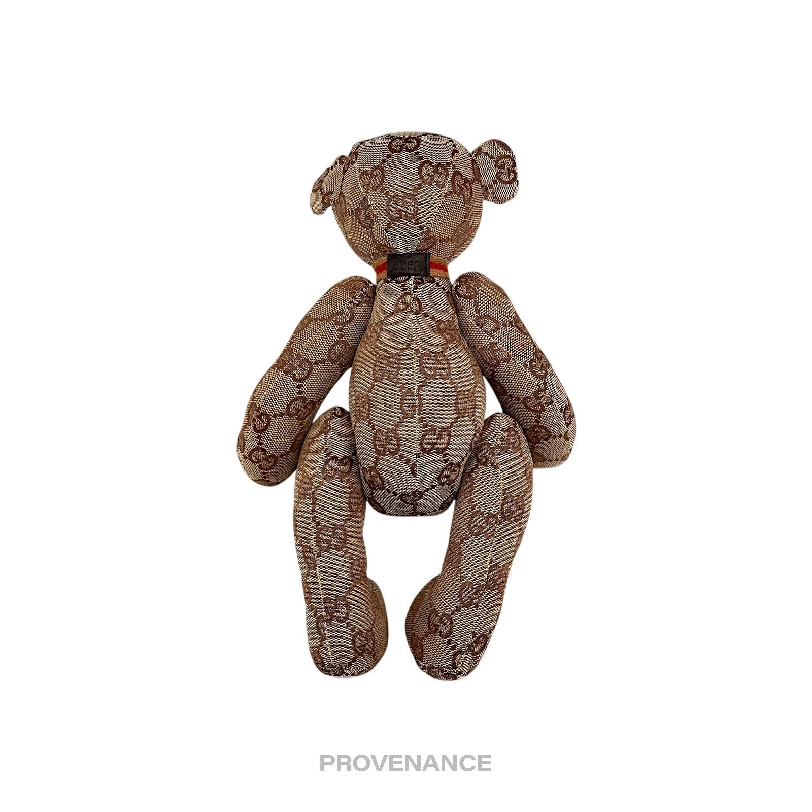 Gucci 🔴 Gucci Teddy Bear - GG Canvas Tan Patchwork Size ONE SIZE - 2 Thumbnail