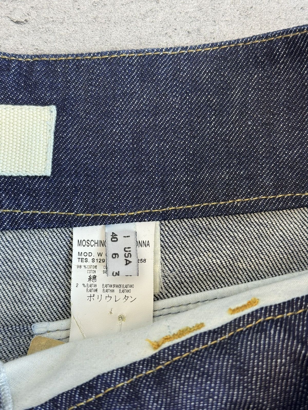 Moschino Moschino Jeans Cargo Utility Skirt Military Patchwork Denim Size 28" / US 6 / IT 42 - 7 Thumbnail