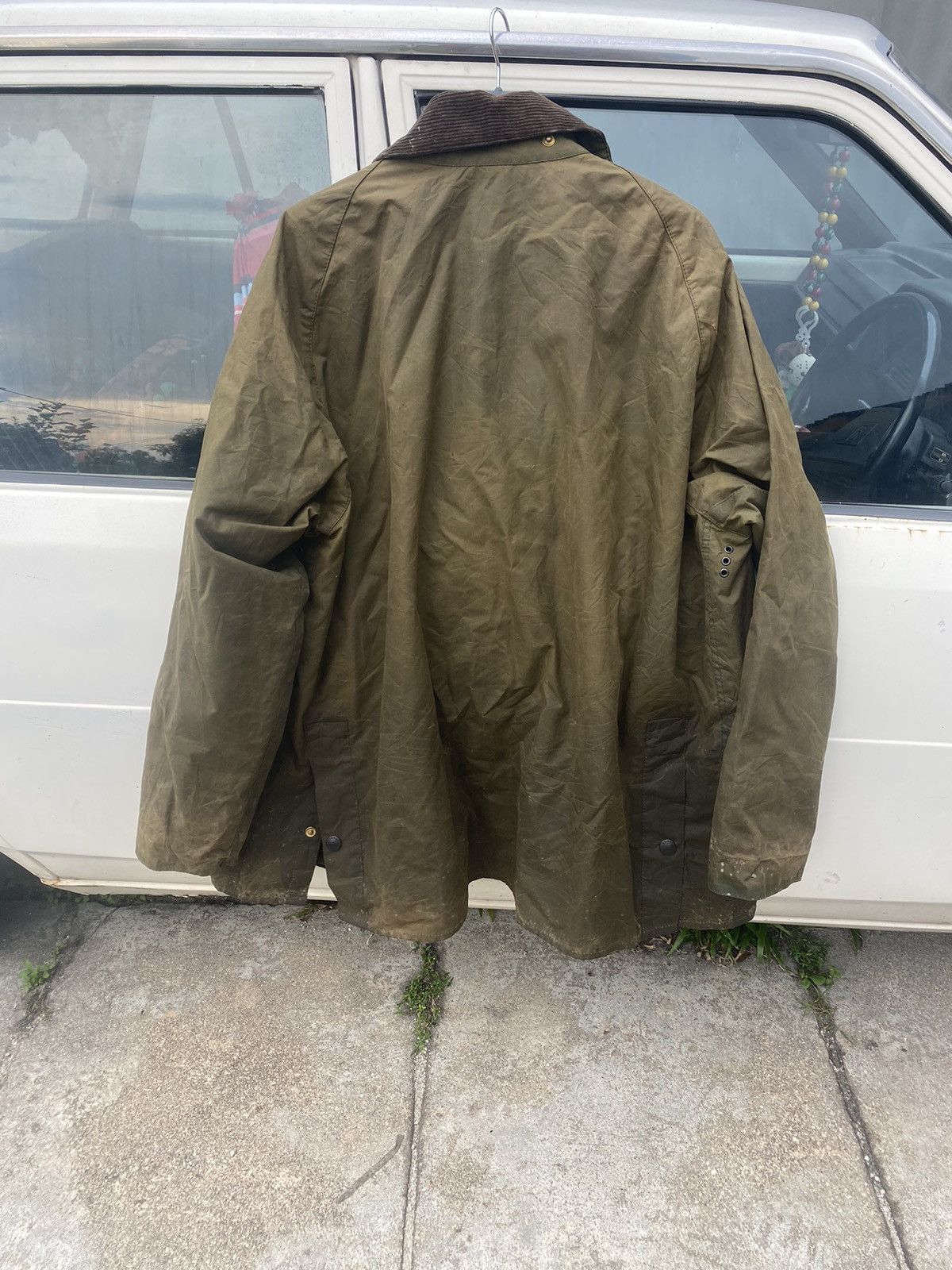 Barbour Barbour Corduroy Collar Oiled Jacket Blouson Coat Men Size US L / EU 52-54 / 3 - 3 Thumbnail