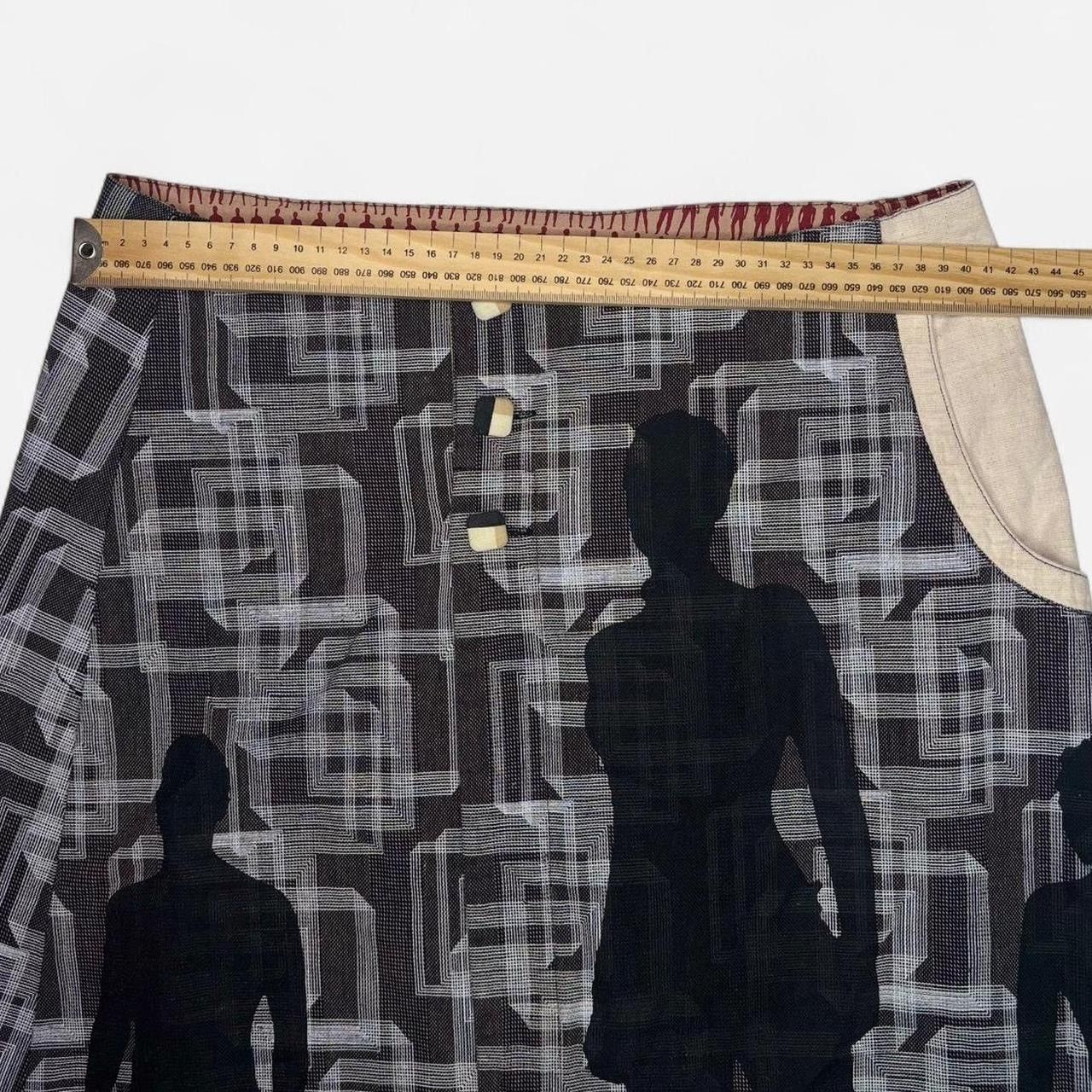 Vintage Archive avant garde trompe l’oeil graphic print skirt Size 32" / US 10 / IT 46 - 4 Thumbnail