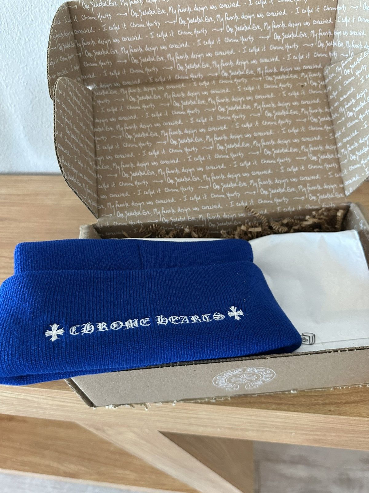 Chrome Hearts Chrome Hearts Blue CH Beanie Size ONE SIZE - 2 Thumbnail