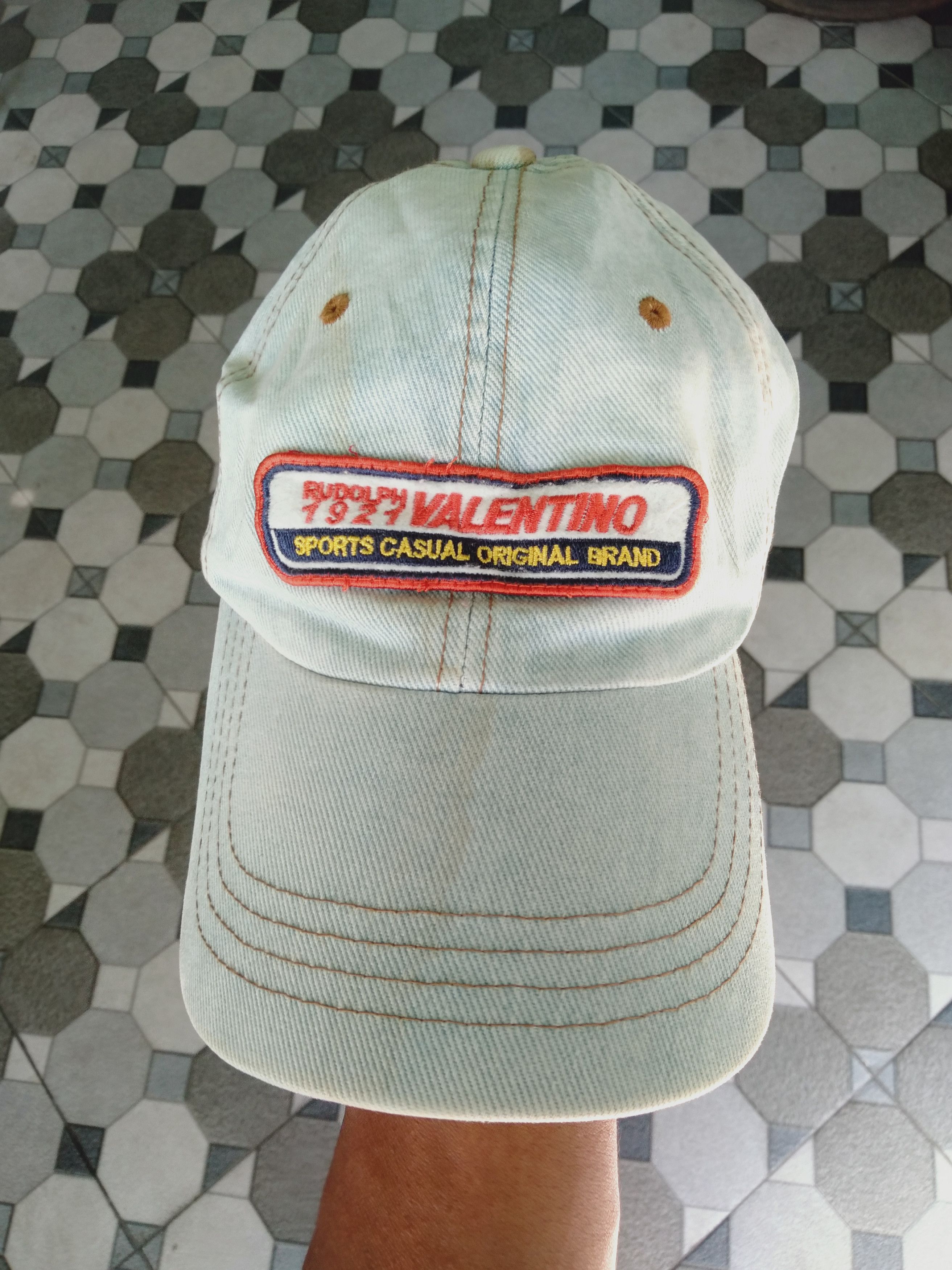 Japanese Brand Vintage rudolph valentino denim hat Size ONE SIZE - 1 Thumbnail