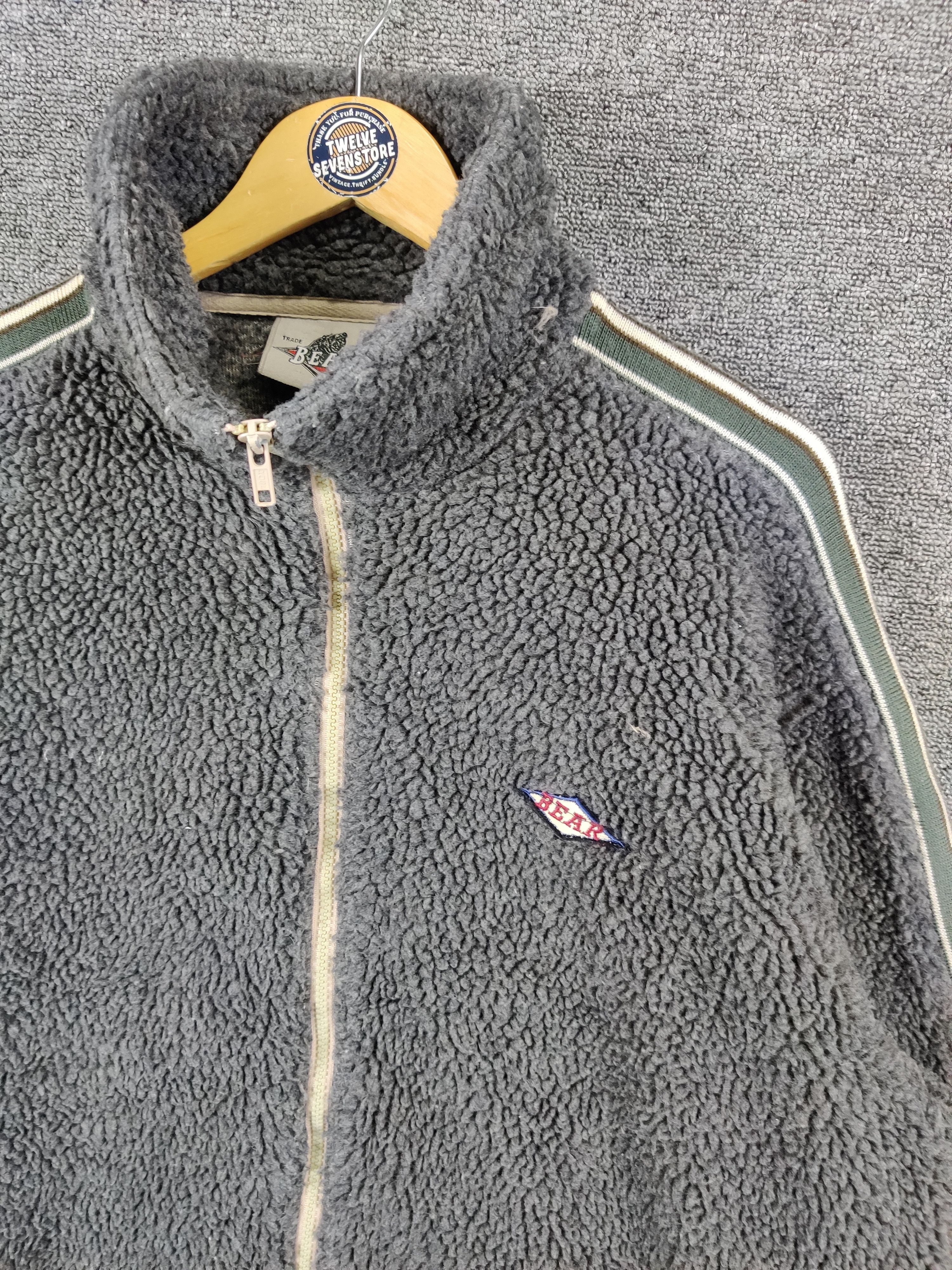 Japanese Brand Vintage Bear Sherpa Deep Pile Zipper Jacket Size US XL / EU 56 / 4 - 6 Thumbnail