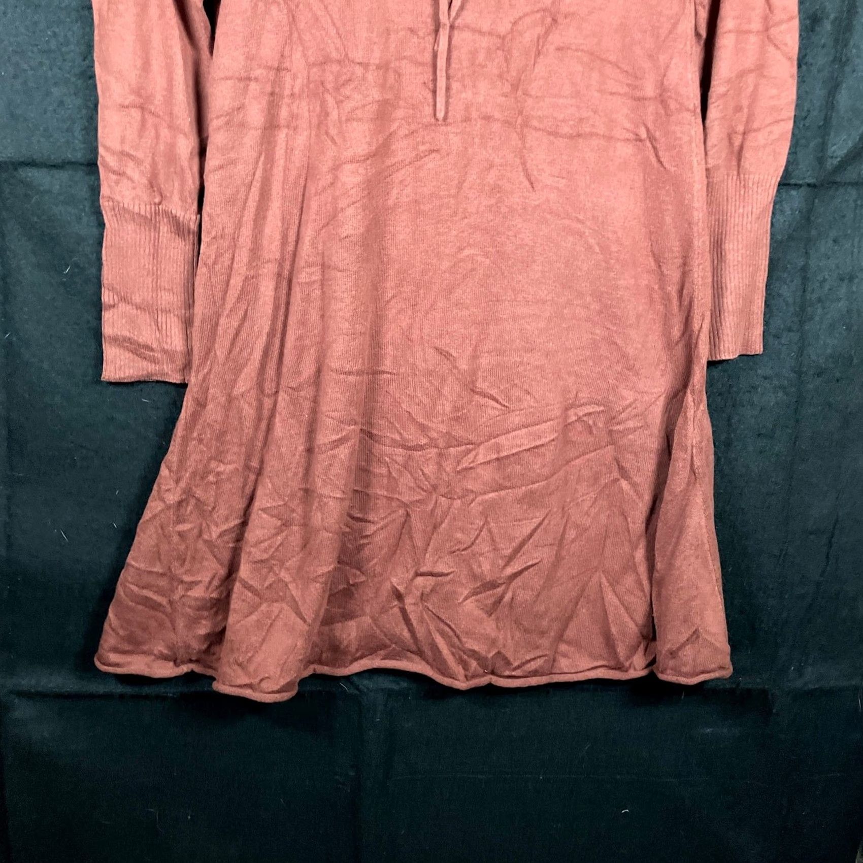 Prana VINTAGE PrAna Womens Sweater Dress Hooded Fair Isle Cotton Blend Small Terracotta CoCo Winter Casual Womens Size S / US 4 / IT 40 - 3 Thumbnail