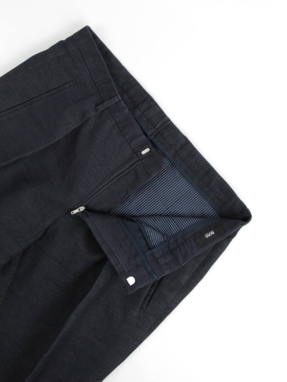 Hugo Boss HUGO BOSS Blue silk and cotton pants Size 48R - 7 Thumbnail