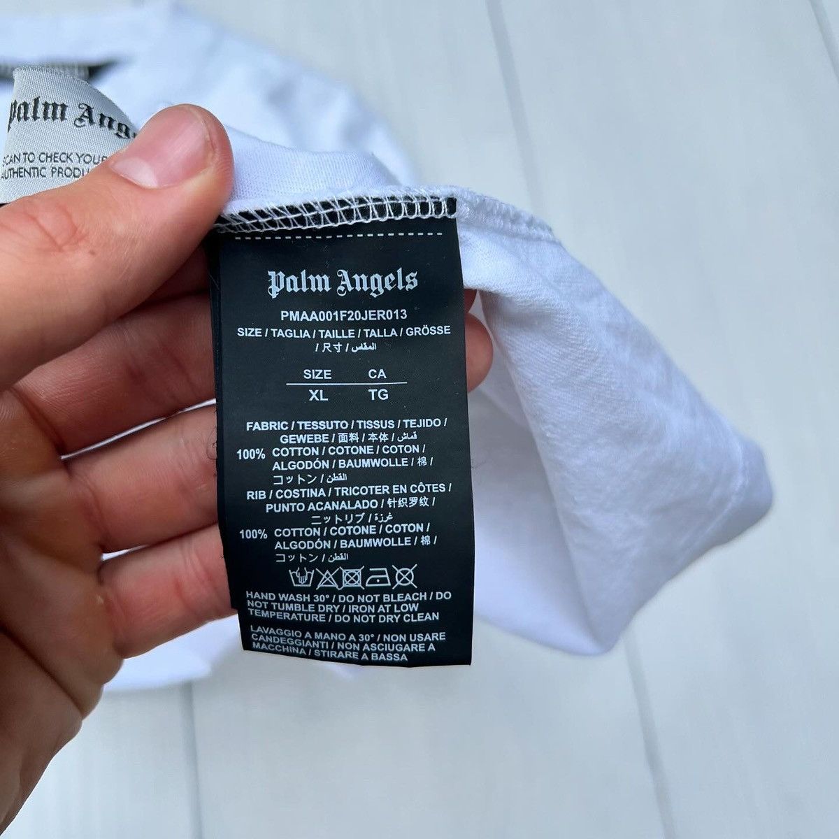 Palm Angels PALM ANGELS T-SHIRT MIAMI SPRAYED LOGO Size US XL / EU 56 / 4 - 10 Thumbnail