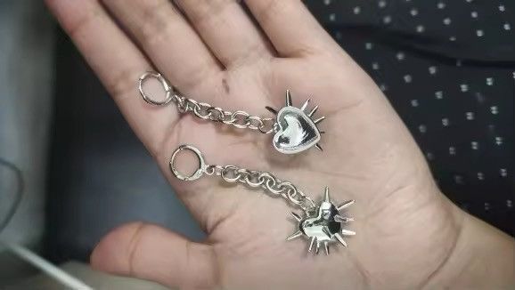 Japanese Brand × Vintage Heart Spike earrings Size ONE SIZE - 4 Thumbnail