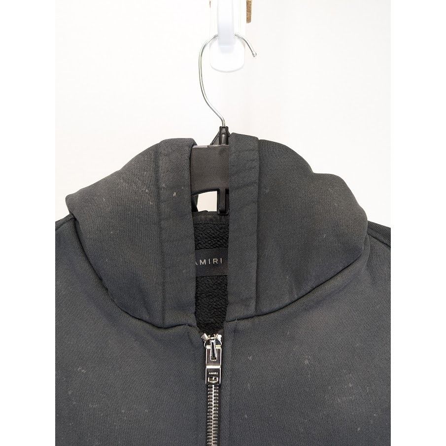 Amiri o1rshd1 Vintage Collegiate Zip Hoodie in Black Size US M / EU 48-50 / 2 - 3 Thumbnail