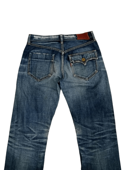 Levi's Vintage Clothing Levis Selvedge Distressed Jeans Blue Denim Size US 29 - 4 Thumbnail