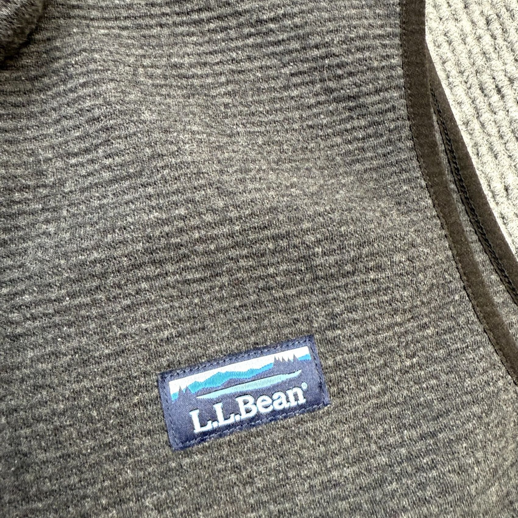 Vintage LL Bean Vest Men Medium Gray Lakewashed Double Knit Ribbed Zip Up Sweater Casual Size US M / EU 48-50 / 2 - 7 Thumbnail