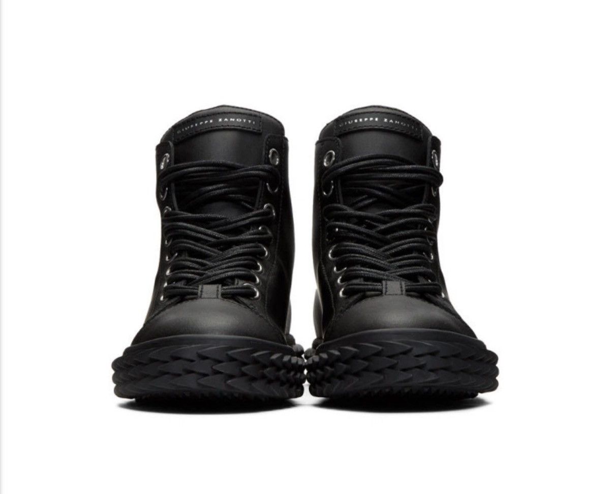 Giuseppe Zanotti Giuseppe Zanotti Black Blabber High-Top Sneakers Size US 8 / EU 41 - 4 Thumbnail