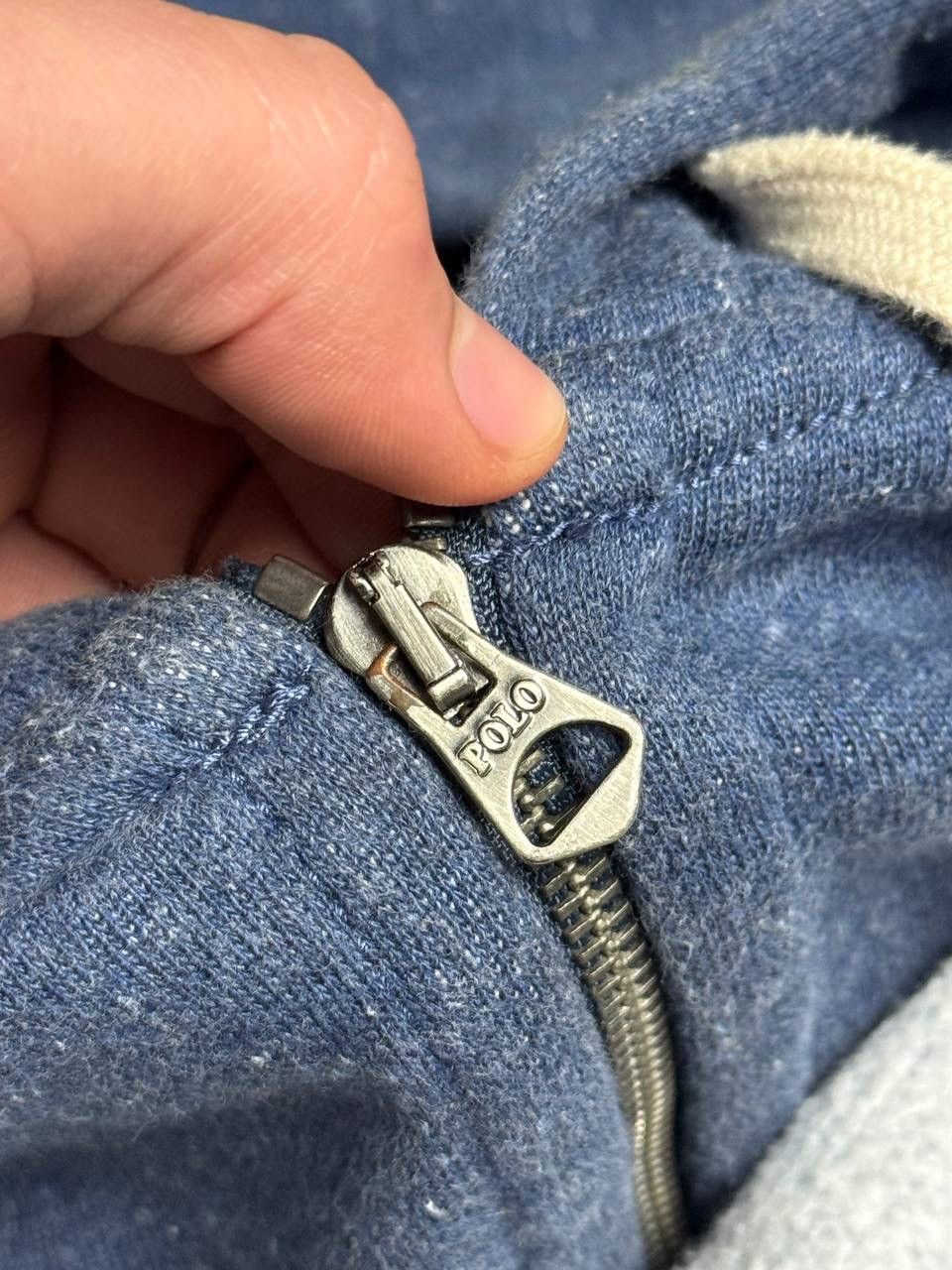 Polo Ralph Lauren × Vintage Vintage Polo Ralph Lauren Zip Up Hoodie Navy Size L Hype Y2K Size US L / EU 52-54 / 3 - 10 Thumbnail