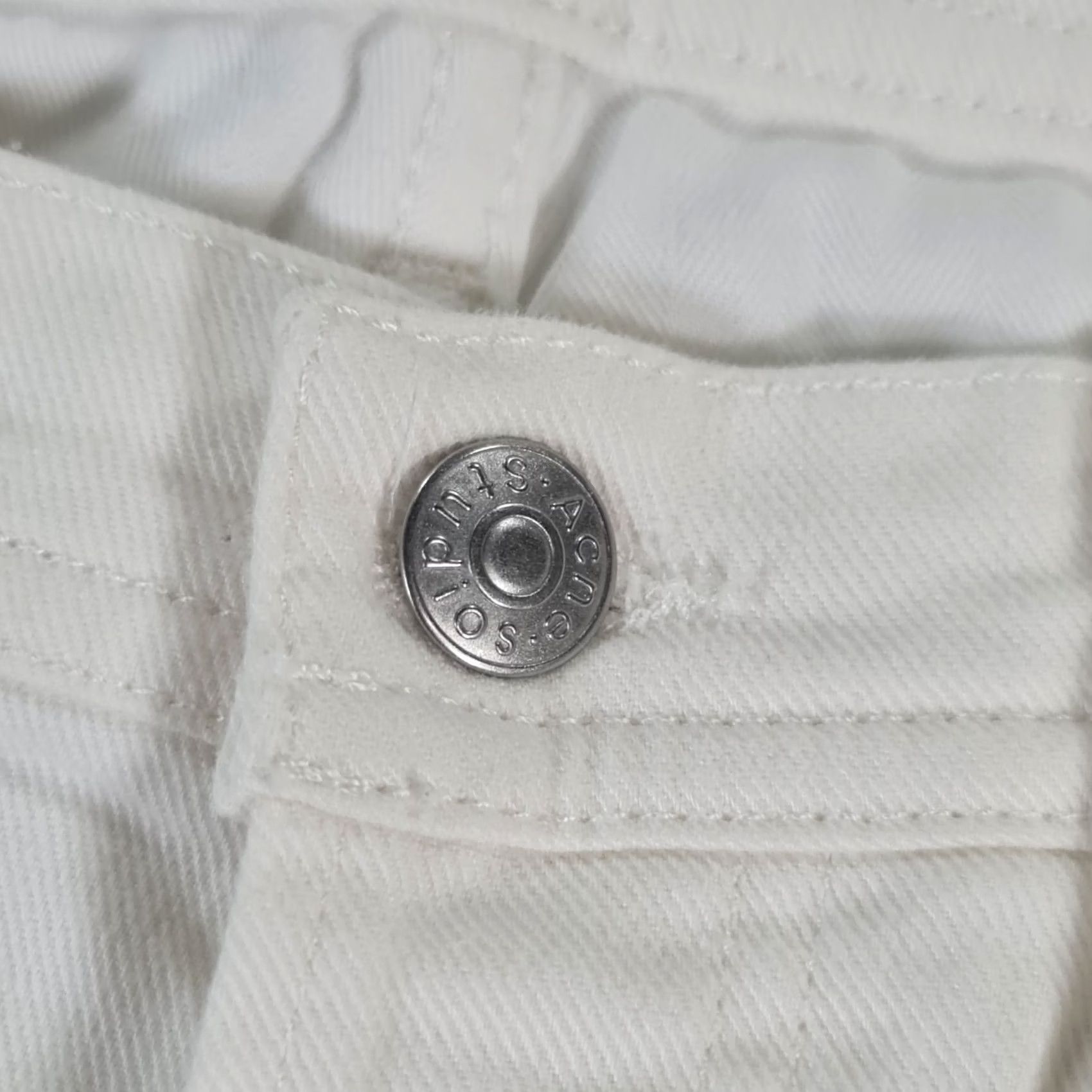 Acne Studios Acne Studios Bla Konst Jeans Slim W31 L26 White Denim Stretch 5-Pocket Tapered Size US 31 - 3 Thumbnail