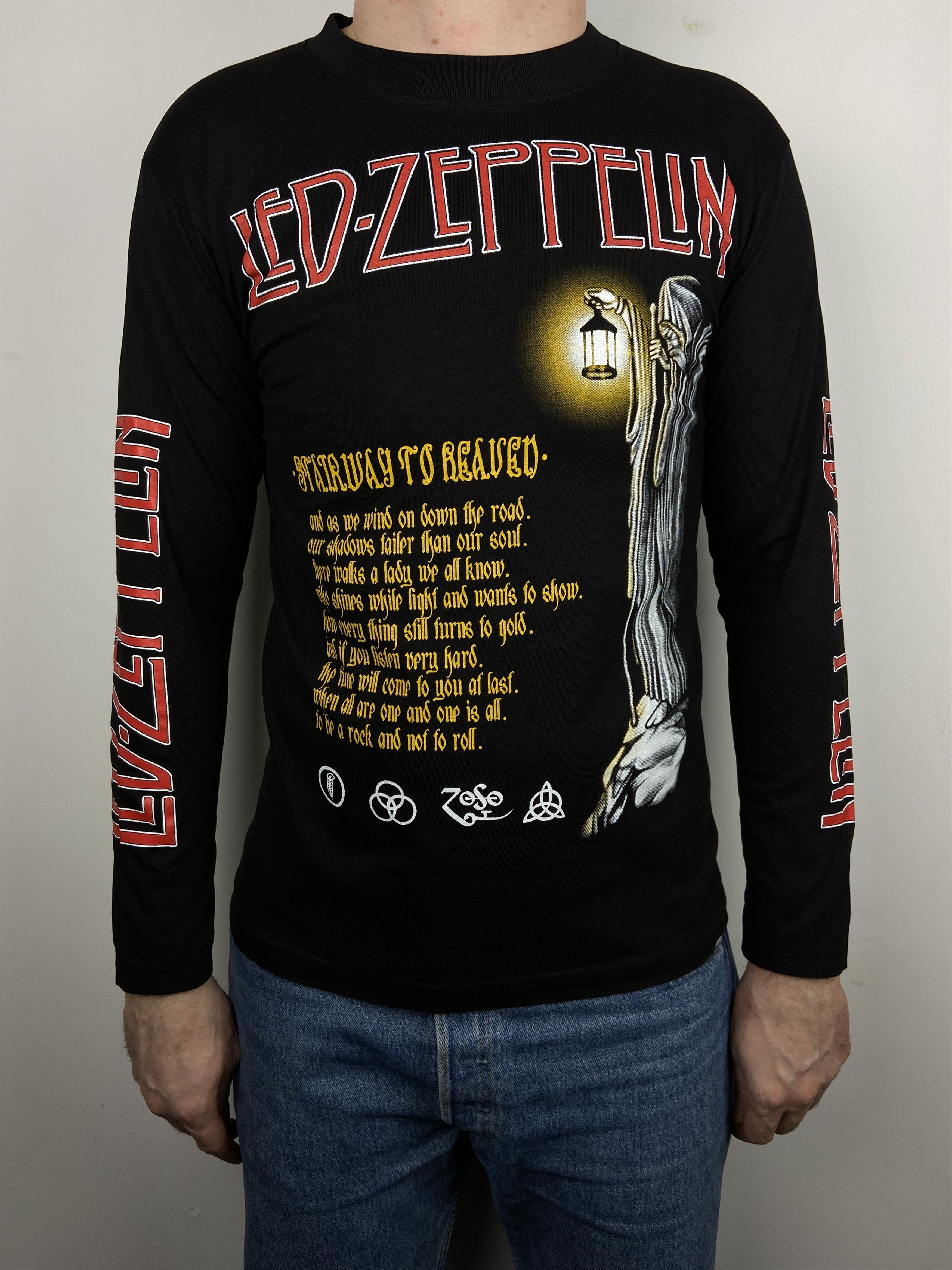 Band Tees Vintage Led Zeppelin Stairway To Heaven L/S T Shirt Tee Size US S / EU 44-46 / 1 - 15 Thumbnail
