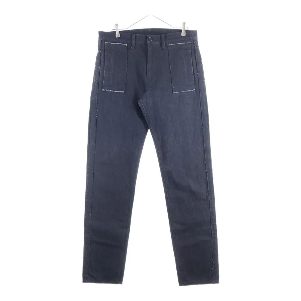 Yohji Yamamoto Yohji Yamaha POUR HOMME/Distressed Black Denim Pants Size US 33 - 1 Thumbnail